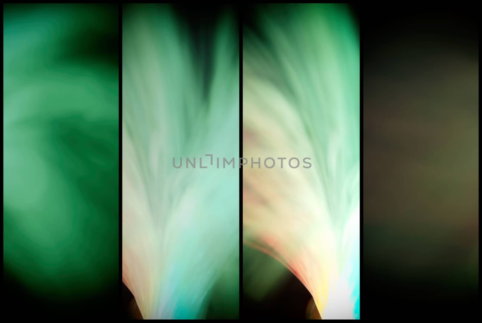 colored particles fly in space of the optical fiber and circling ( multilens abstract blur background  )