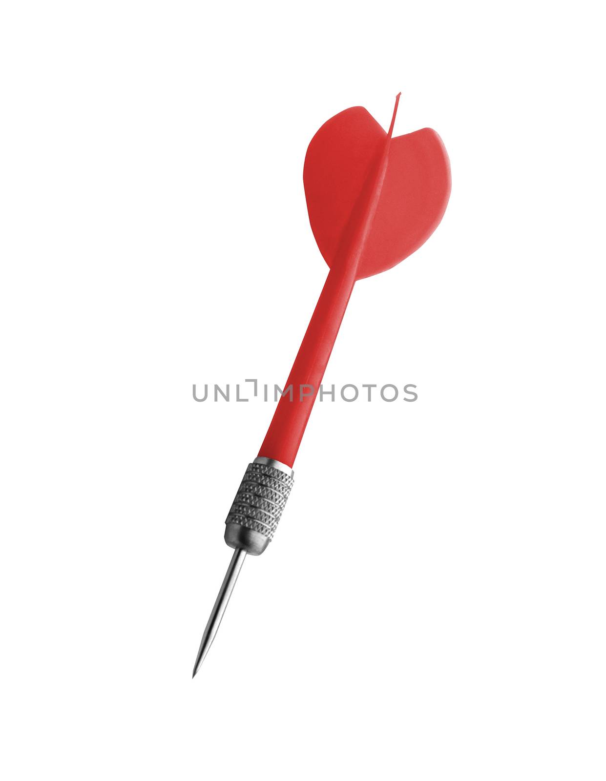 Game darts. It is isolated on a white