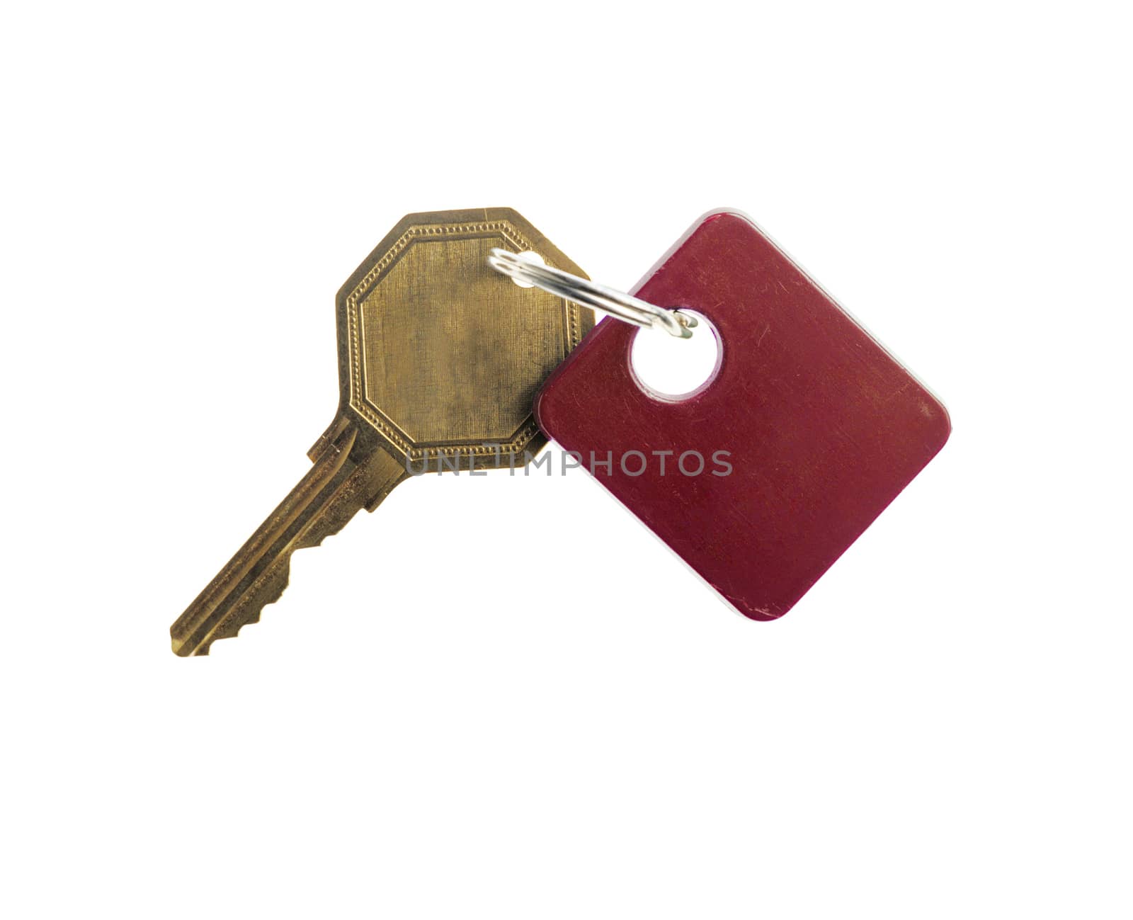 House key isolated on the white