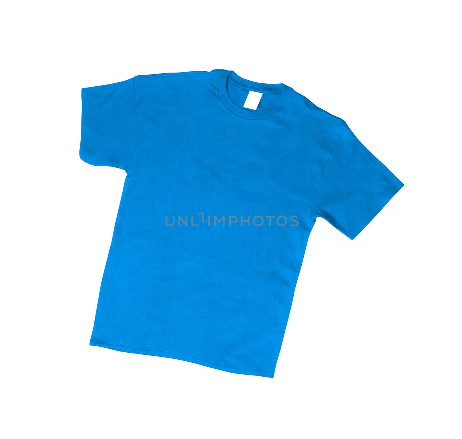 Blue T-shirt isolated on white background