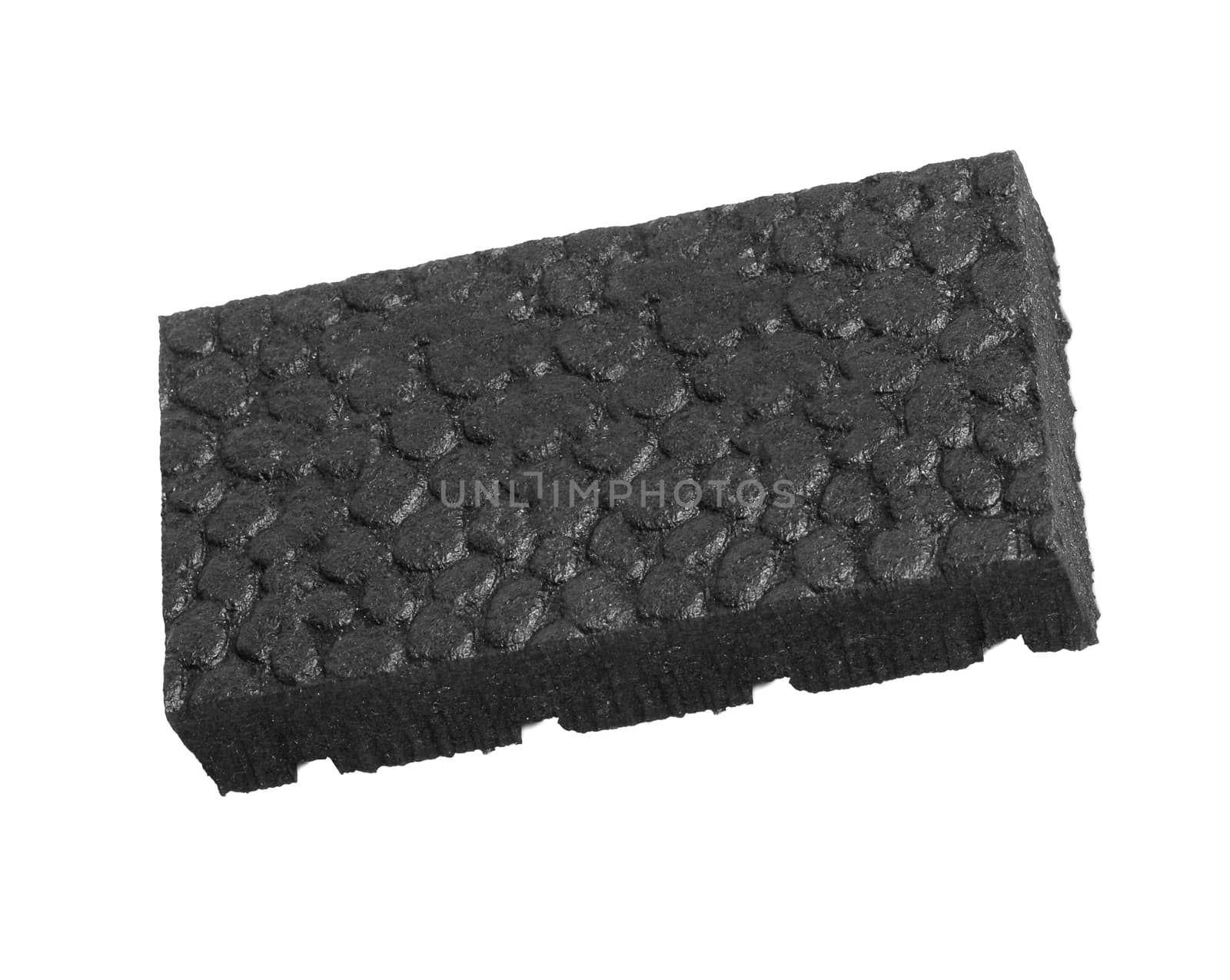 black Sponge with white background