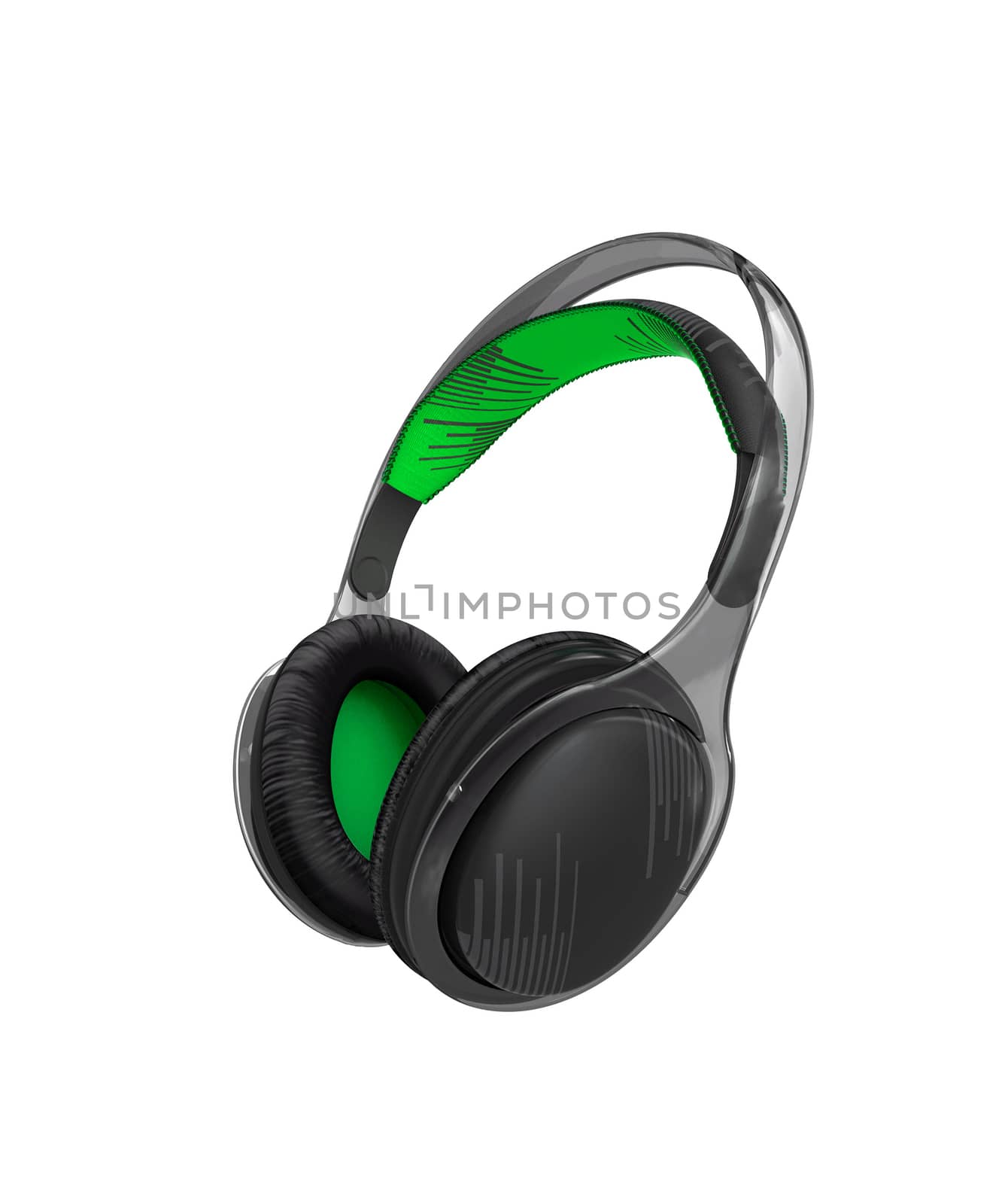 Headphones Isolated on a White Background