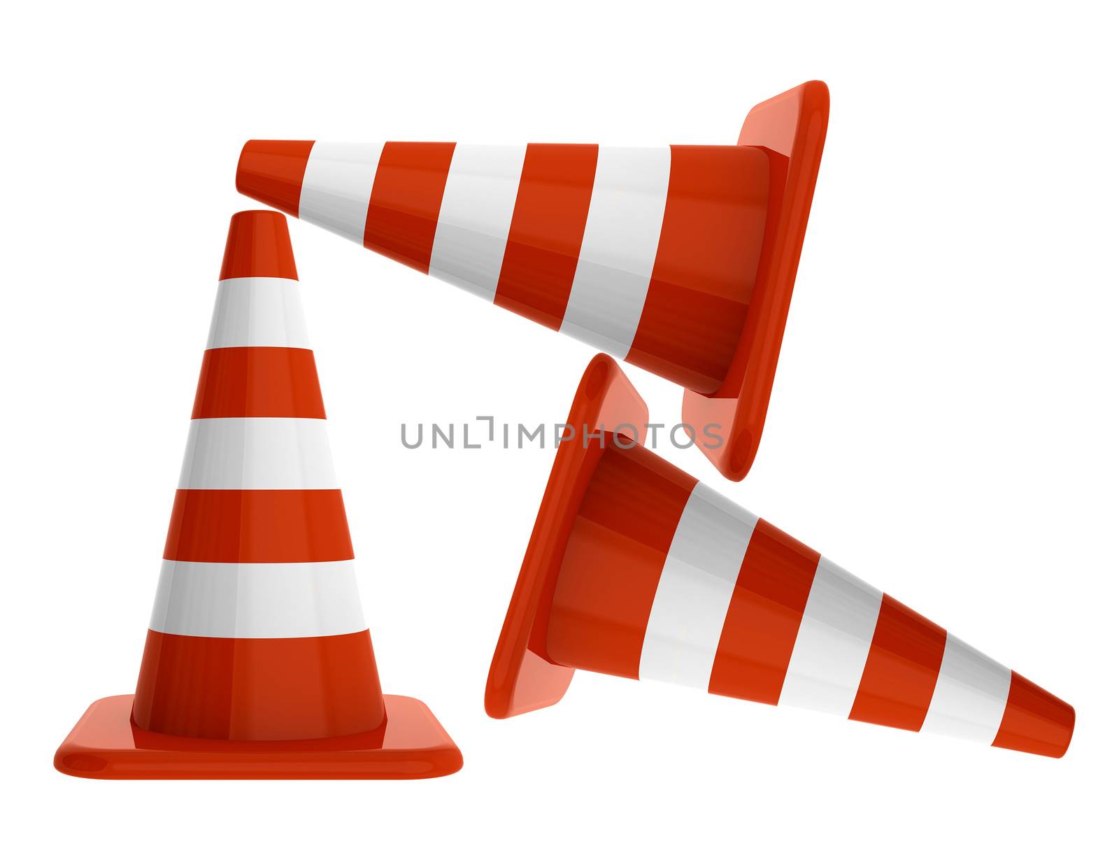 Under construction. Cones