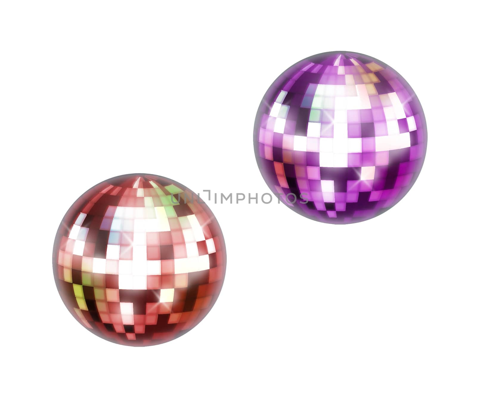 colorful disco ball