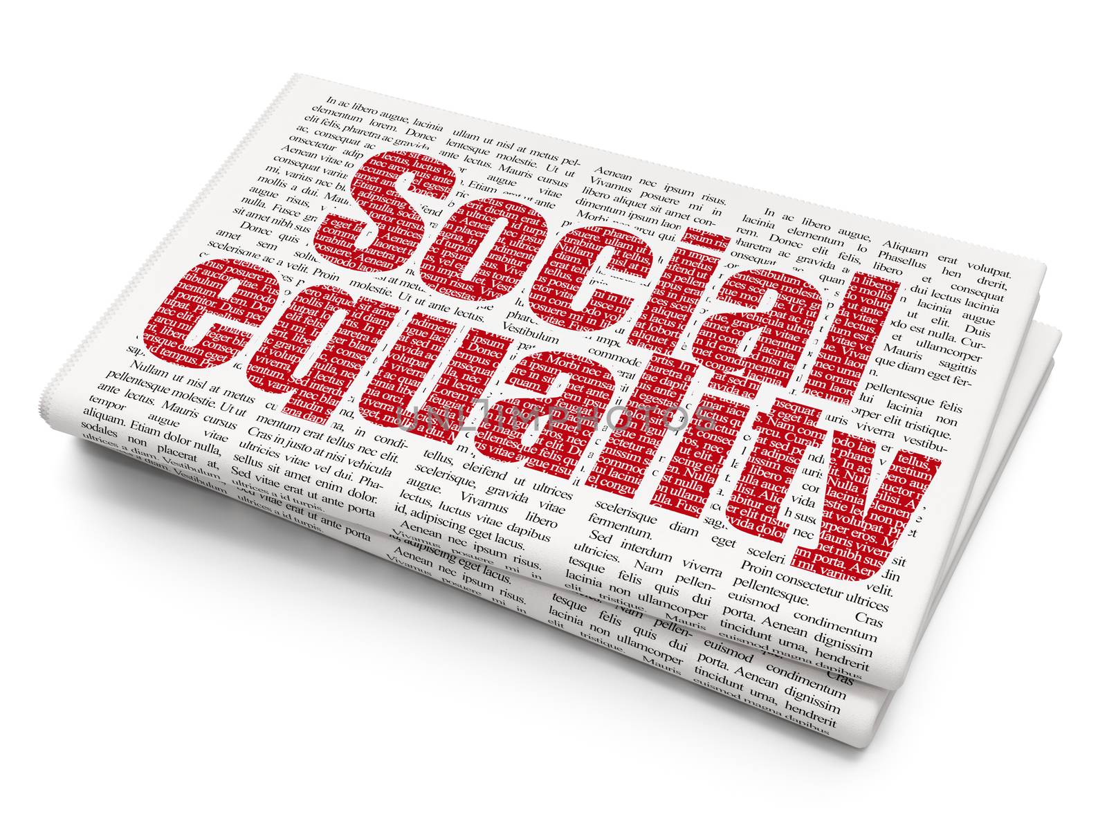 Politics concept: Social Equality on Newspaper background by maxkabakov