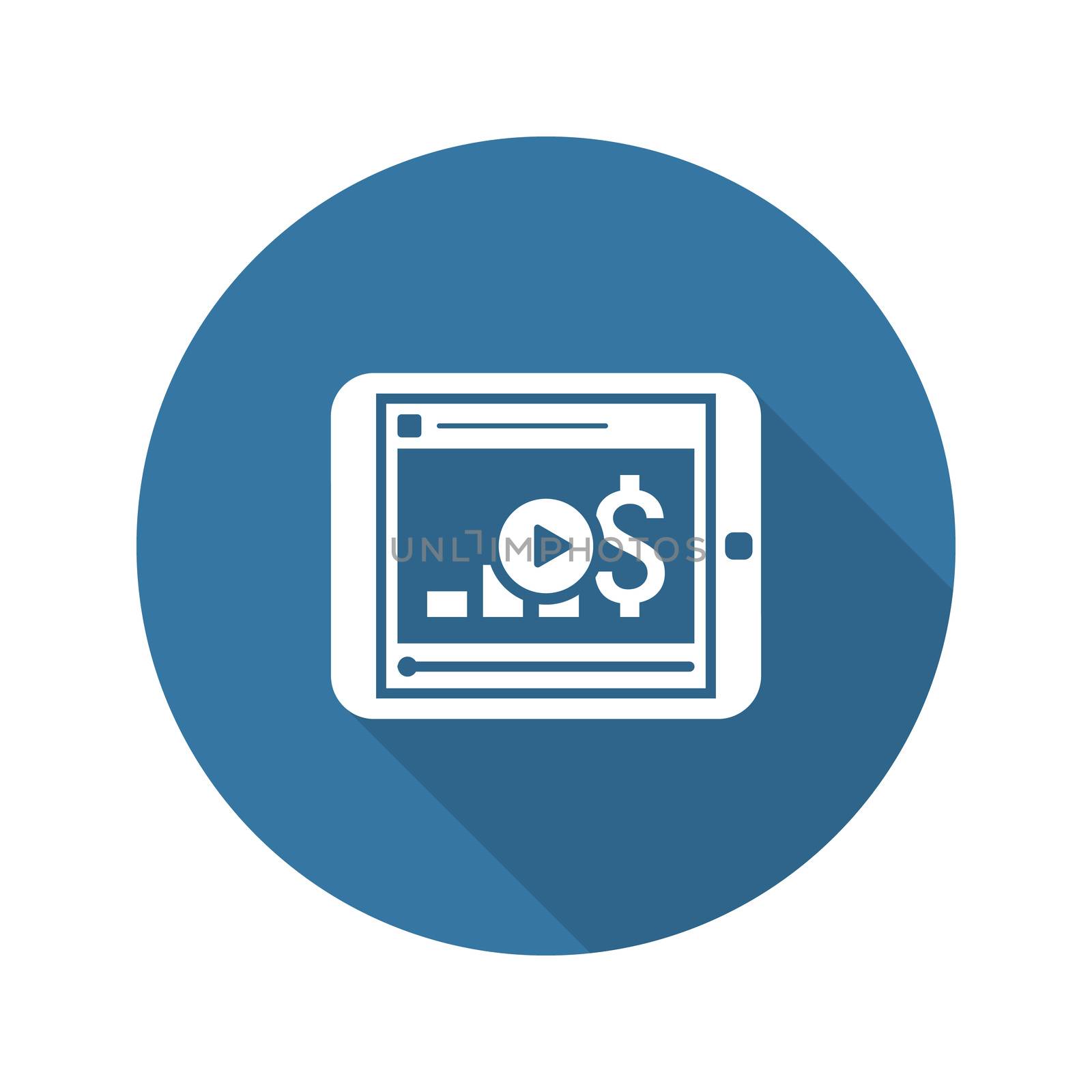 Video Lessons Icon. Business Concept. Flat Design. by WaD