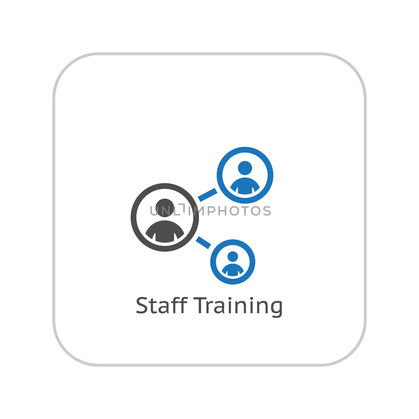 Staff Training Icon. Business Concept. Flat Design. by WaD