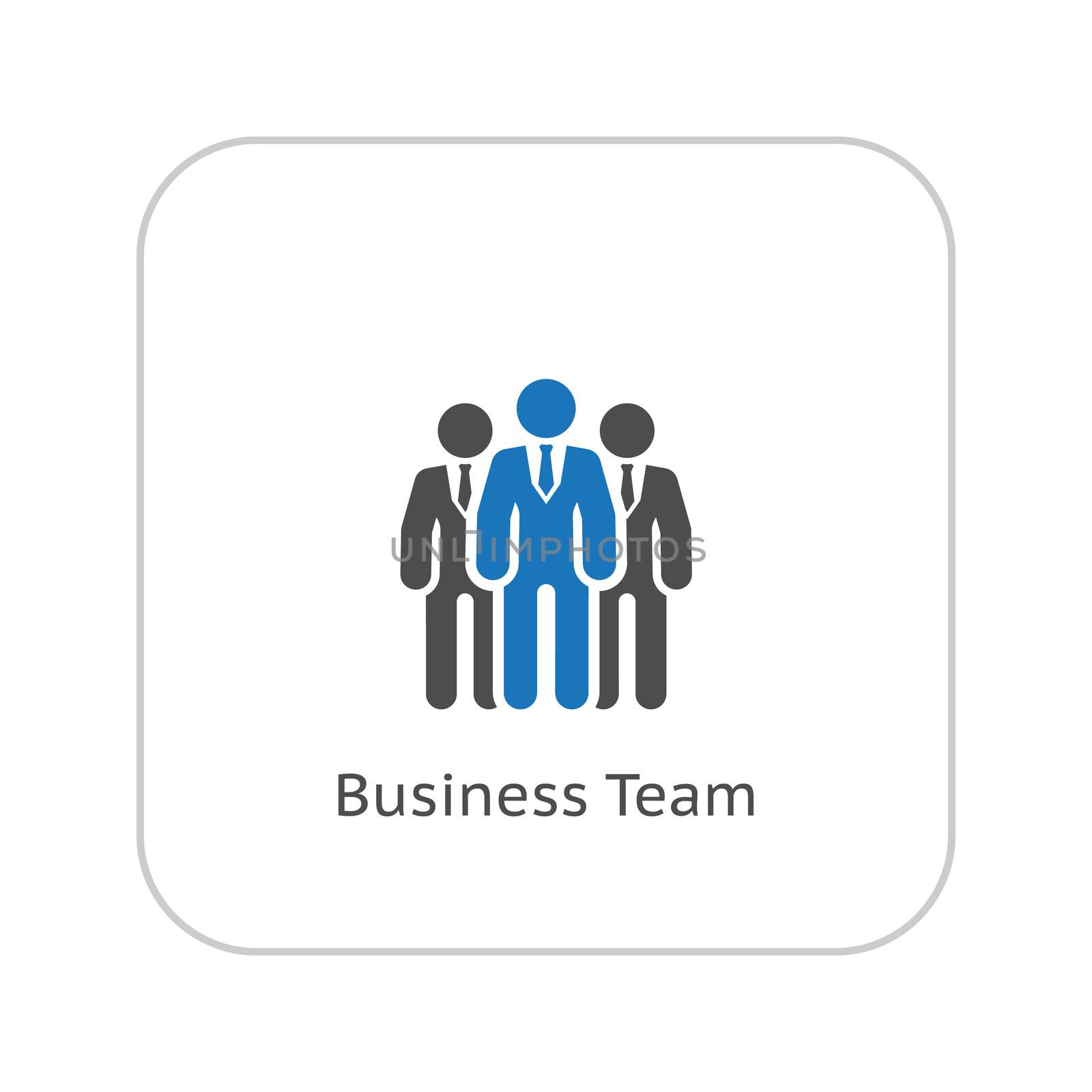 Team Icon. Business Concept. Flat Design. Isolated Illustration.