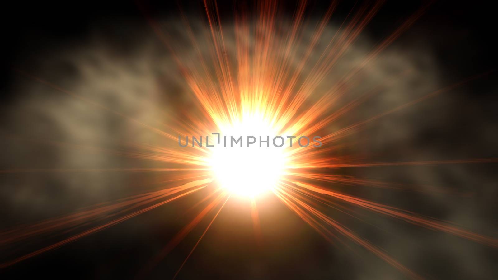 Digital Illustration of an Explosion