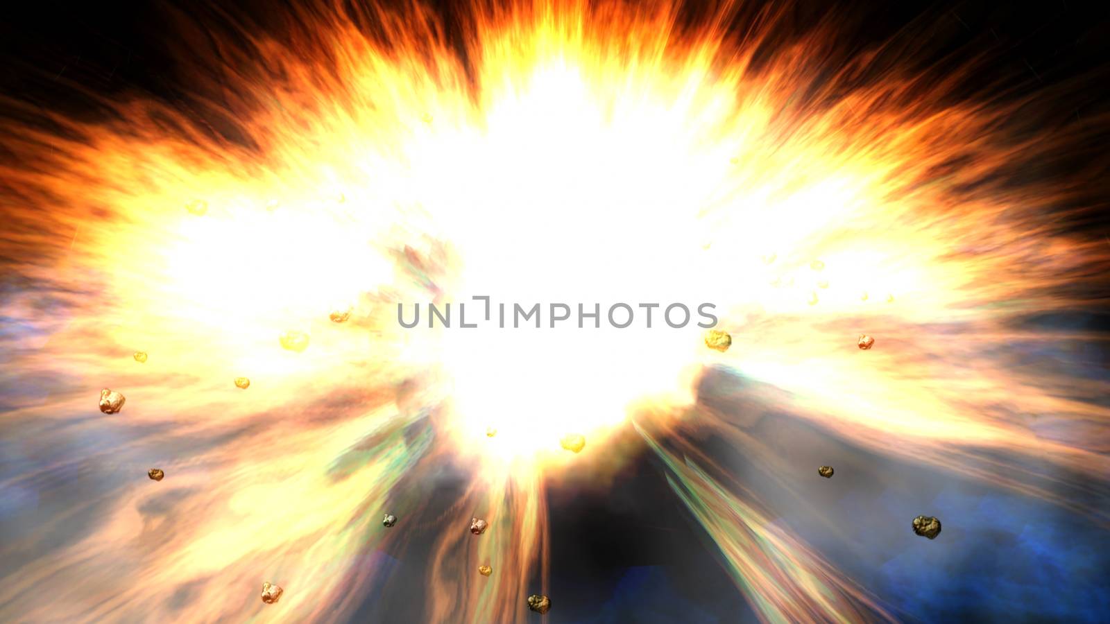 Digital Illustration of an Explosion