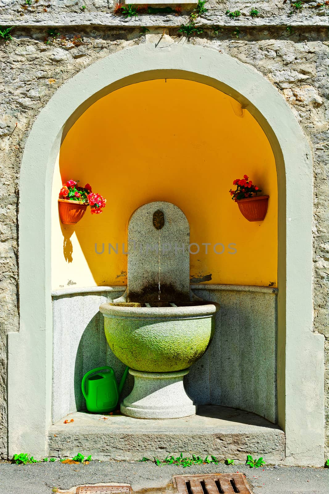 Old Drinking Fountain in Italy