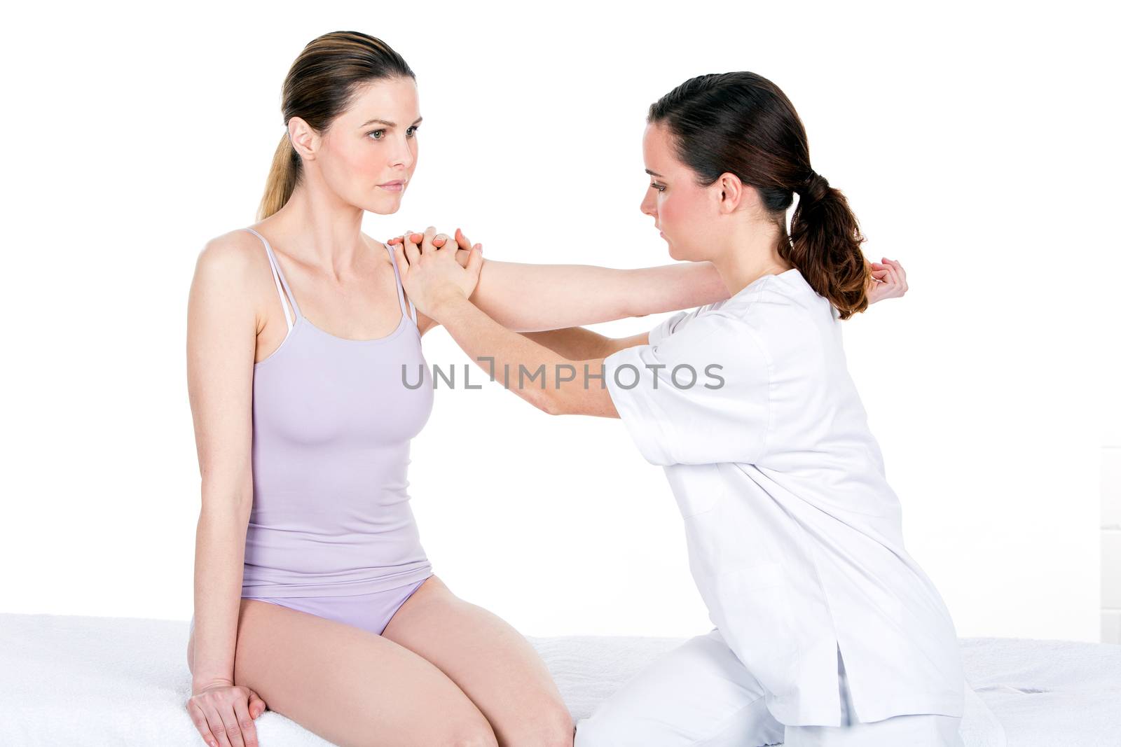 doctor with woman patient
