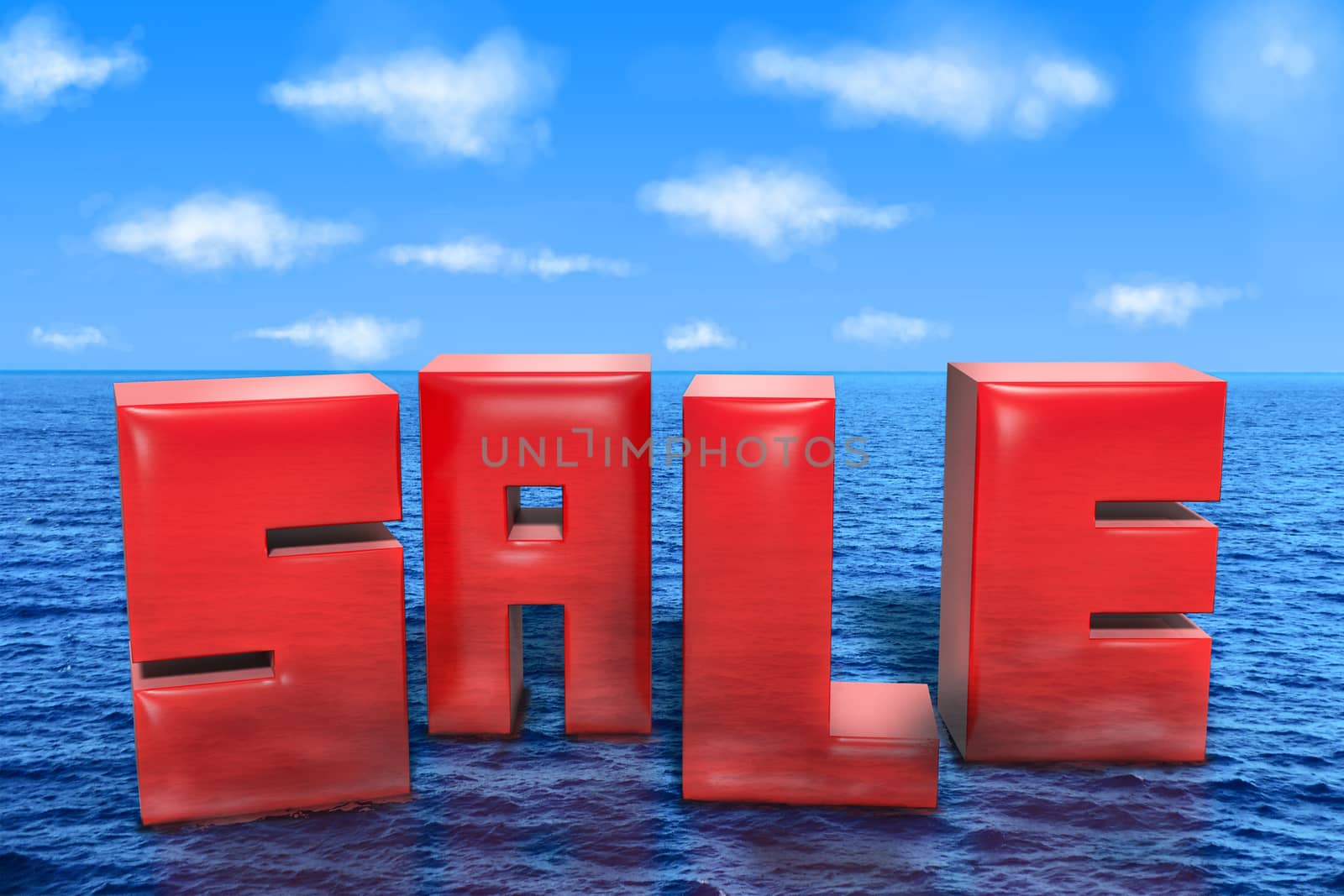 sale in three-dimensional on sea by EnzoArt