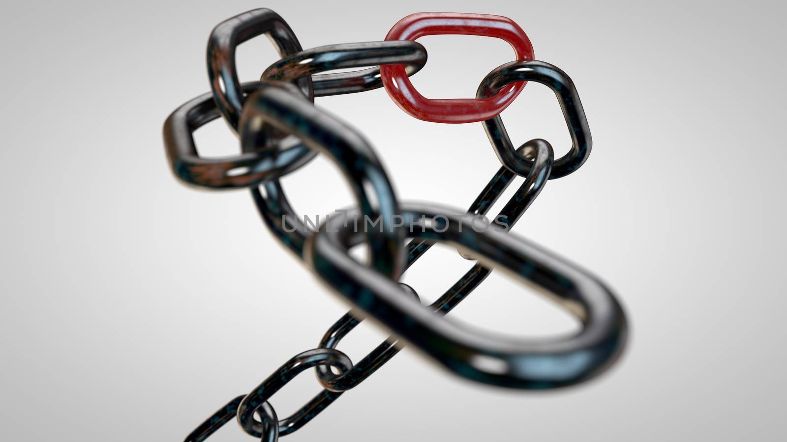 Rusty chain with the weakest link by clusterx