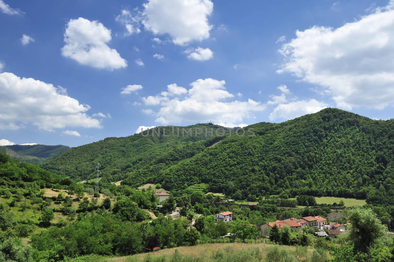 Vernio region hills in Italy by a40757