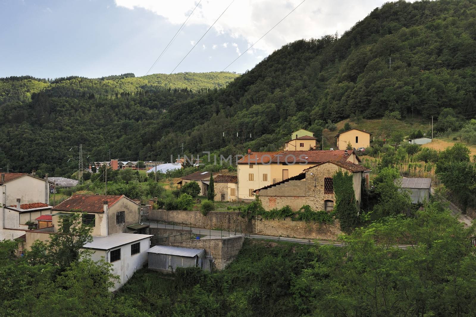 Vernio region hills in Italy.