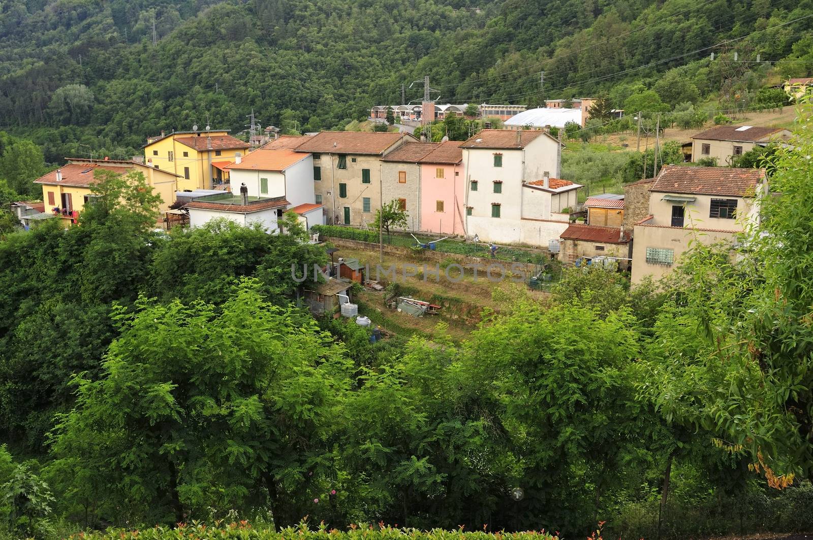 Vernio region hills in Italy.