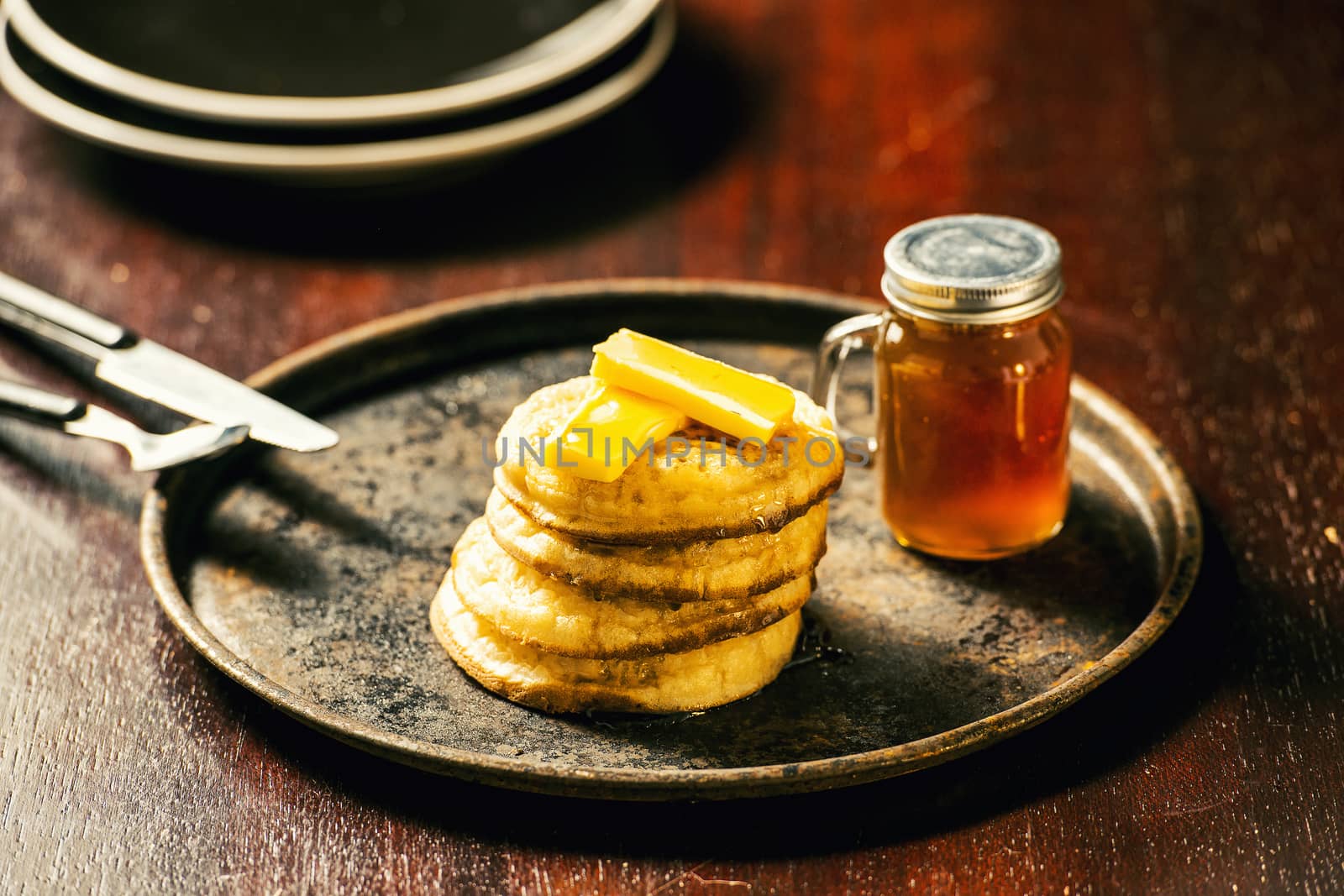 Crumpets and honey by artistrobd