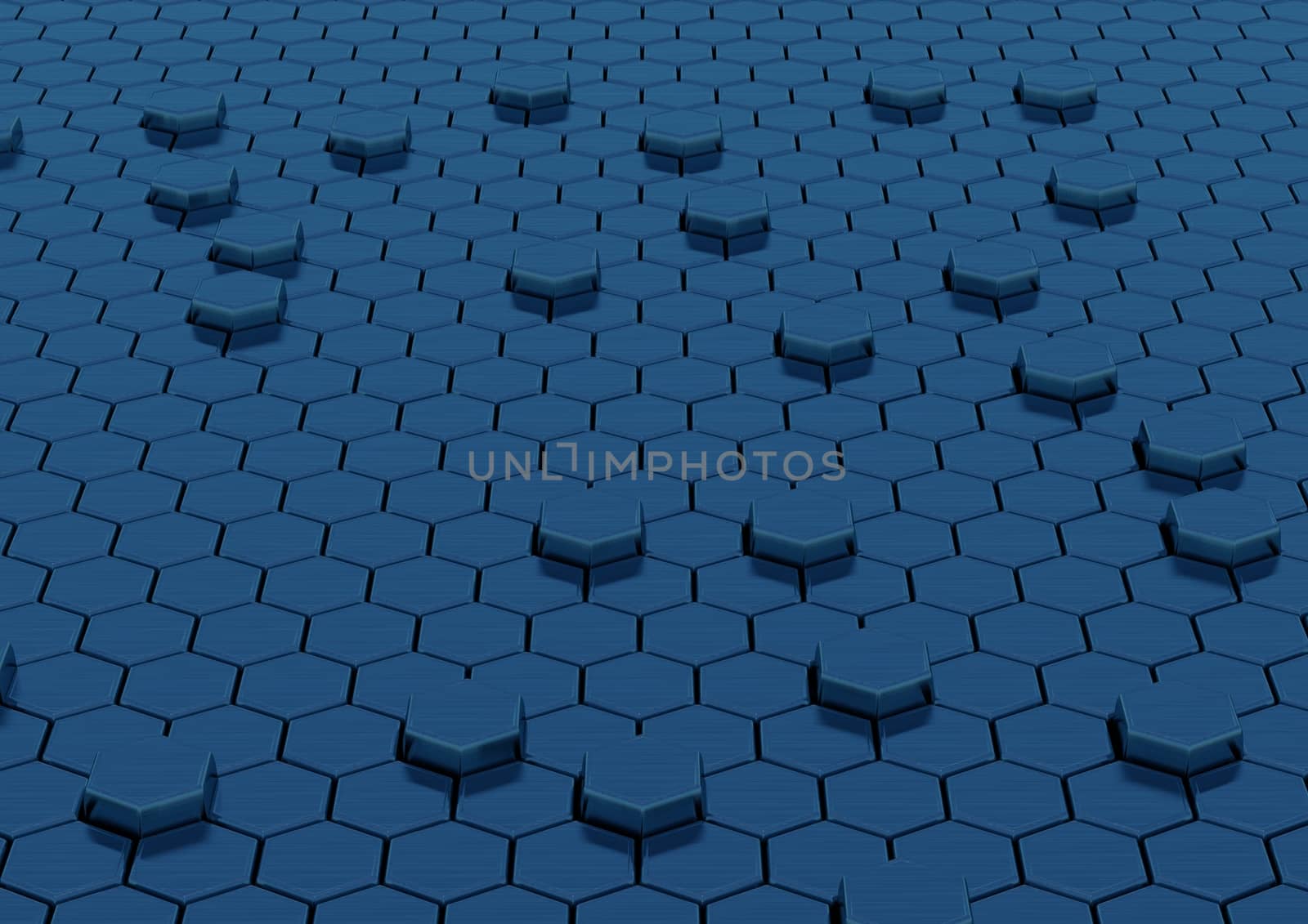 Abstract shape pattern metal background 3d rendered