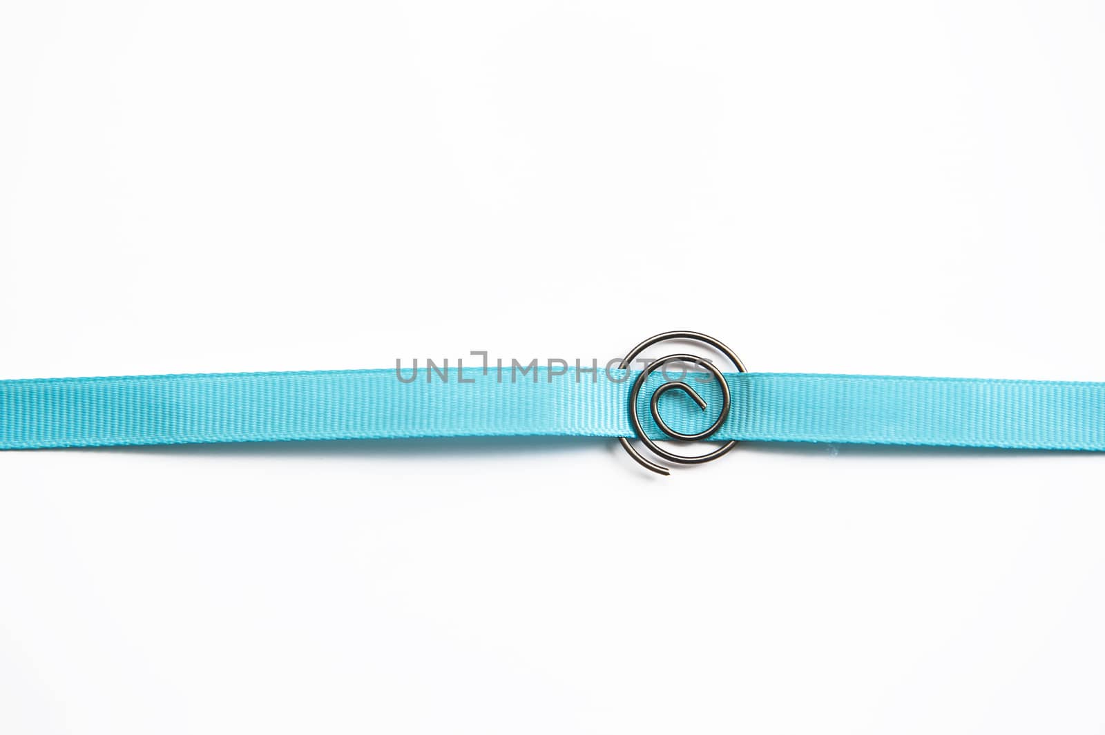 Design element blue ribbon