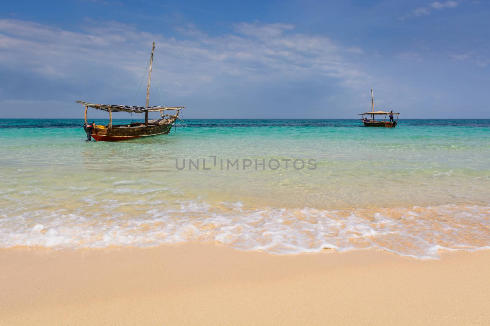 a nice view of Zanzibar beach,Tanzania.