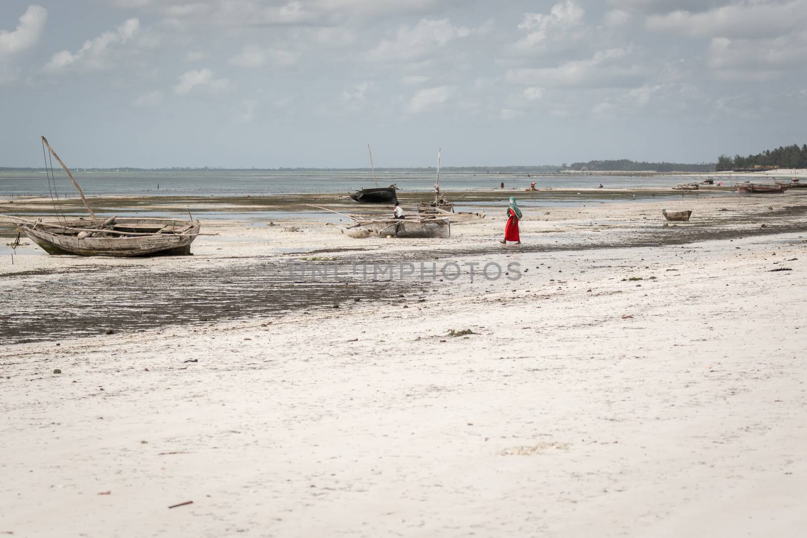 A nice view of Zanzibar beach in Tanzania.