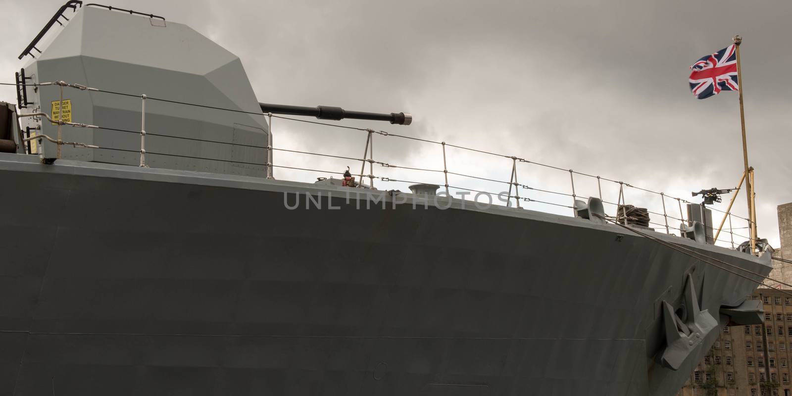 UNITED KINGDOM, London: Warship	The Defence and Security International Exhibition (DSEI) began in London on September 15, 2015 despite a week of direct action protests by peace campaigners.  	The arms fair has seen over 30,000 people descend on London to see the 1,500 exhibitors who are displaying weapons of war from pistols and rifles up to tanks, assault helicopters and warships.  	Protesters attempted to block the main road into the exhibition, claiming that such an event strengthened the UK's ties to human rights abuses. 