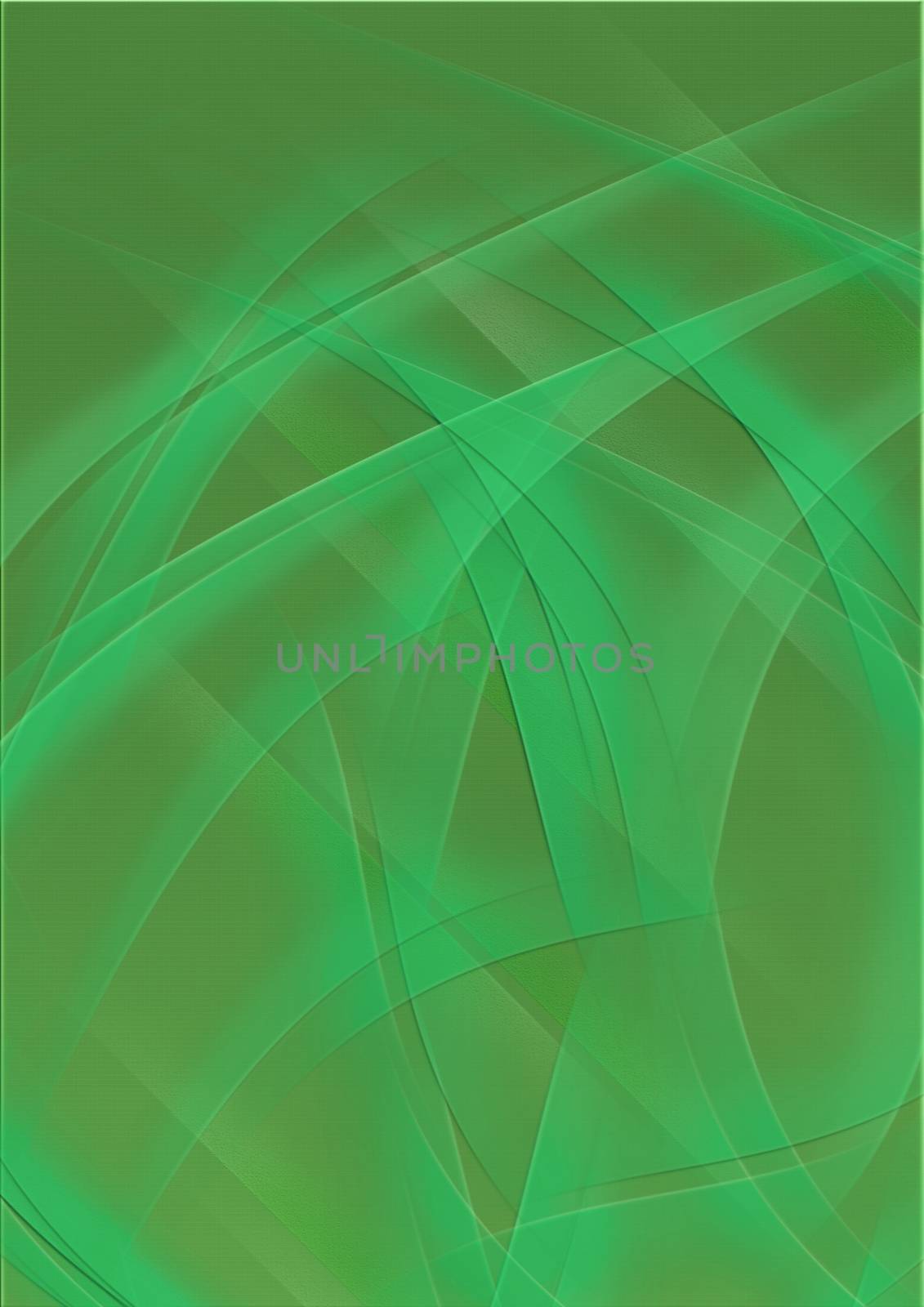 simple abstract background of green curve lines