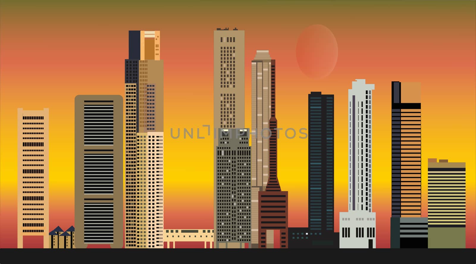 singapore city skyline