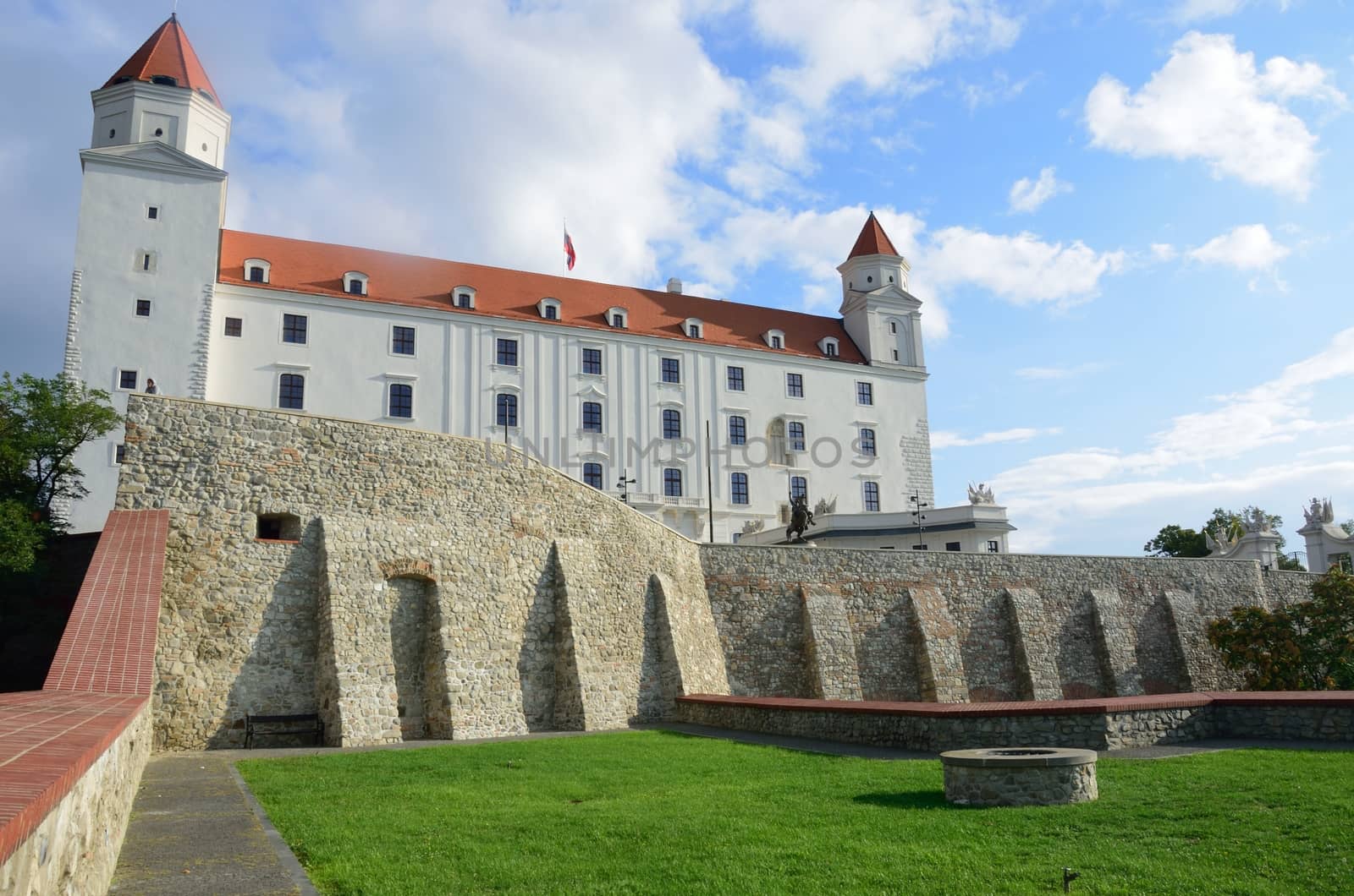 Bratislava Castle from bottom of the Hill