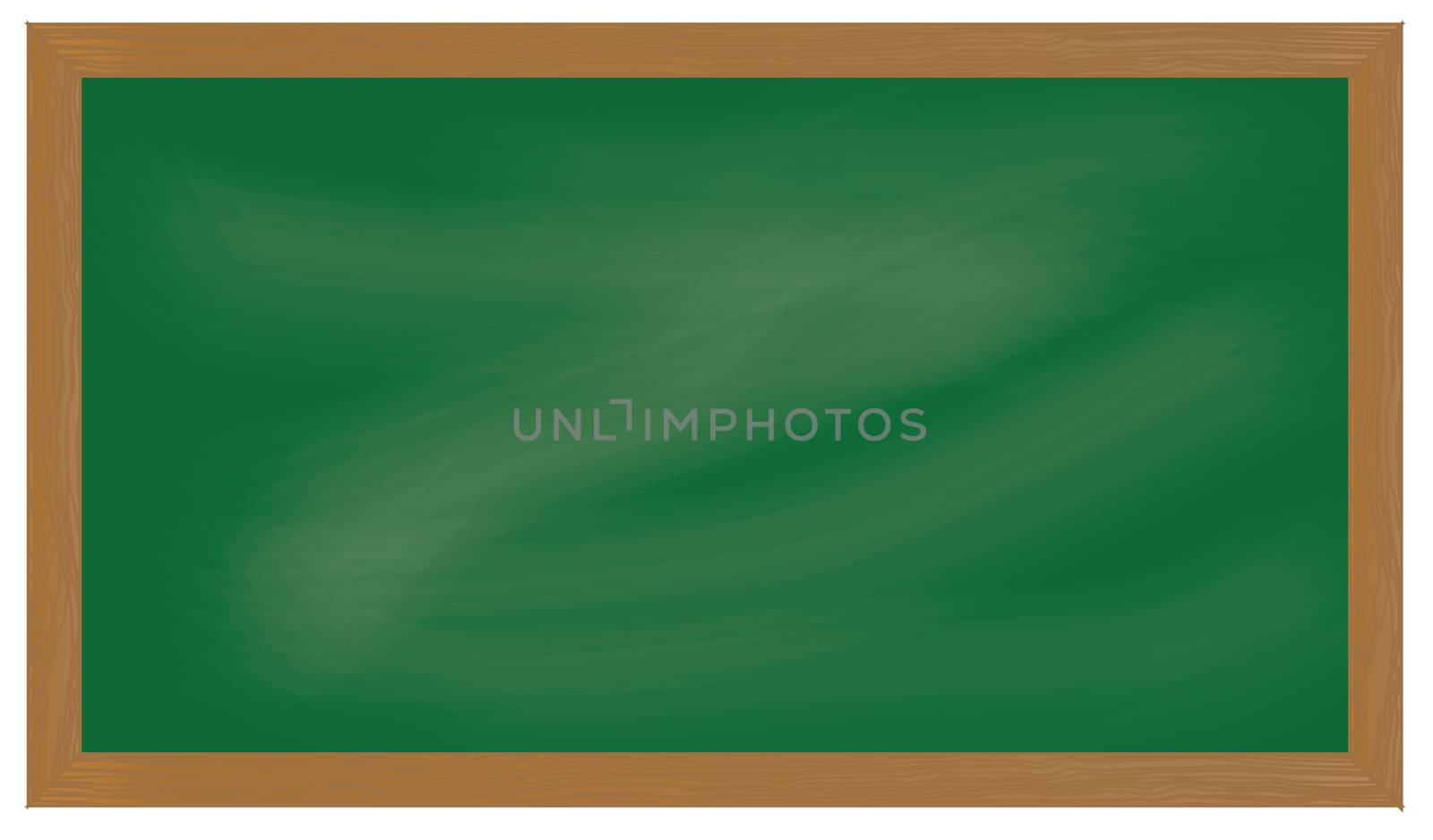 Green empty chalkboard background  illustration.