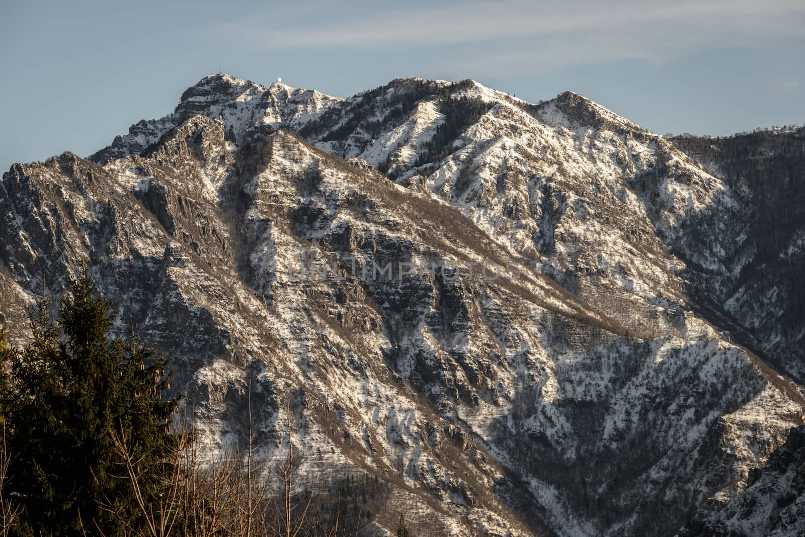 a nice view of talian alps, Seriana Valley.(desaturate)