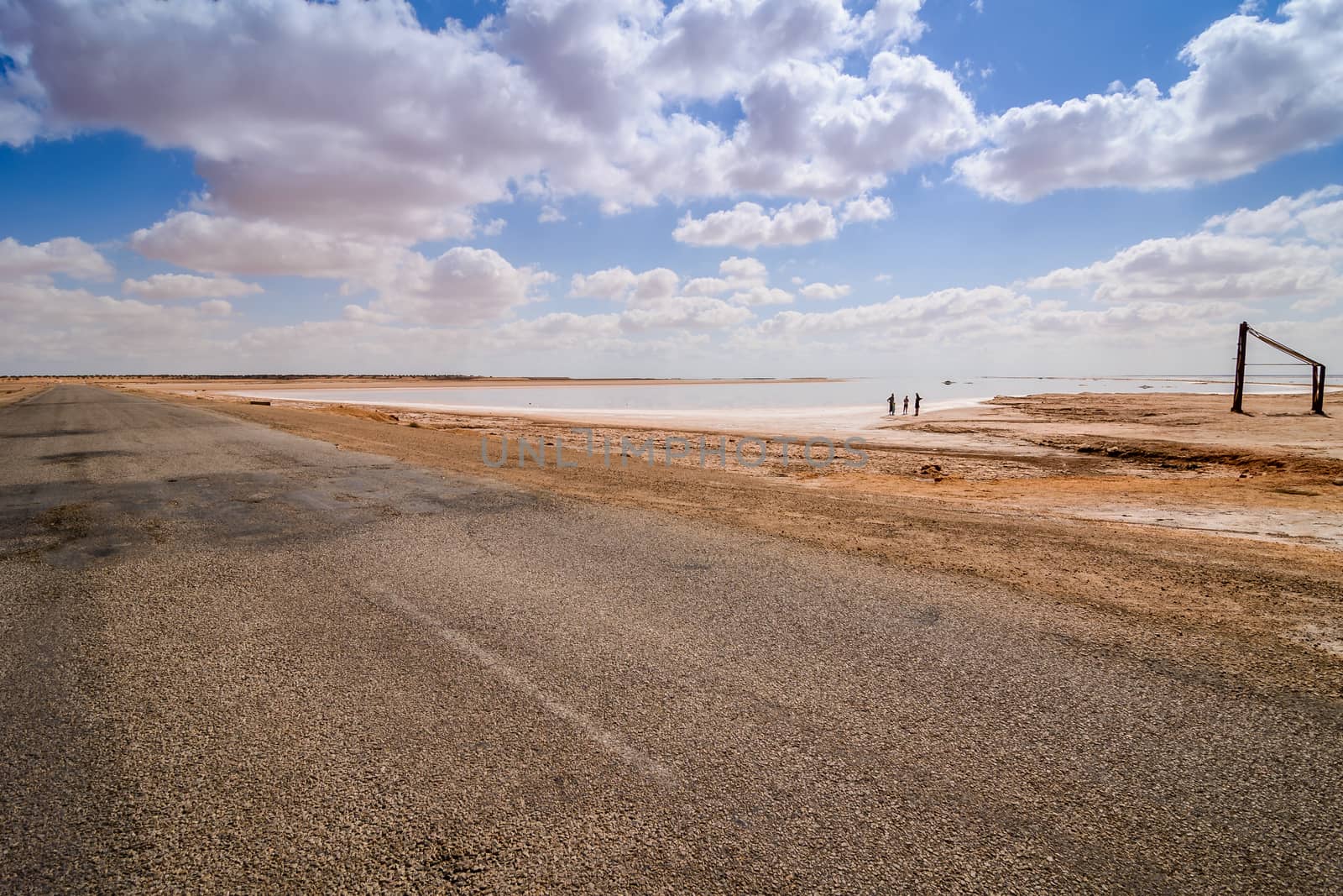 a wonderful view of salt lake,Tunis.