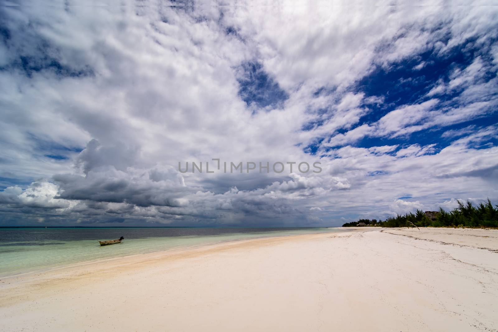 a nice view of Zanzibar beach,Tanzania.