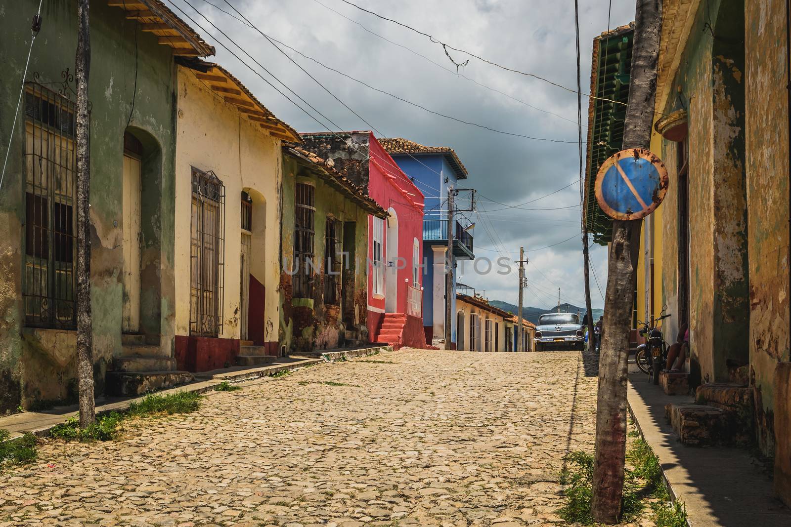 a nice view of Colonial house in Trinidad , cuba