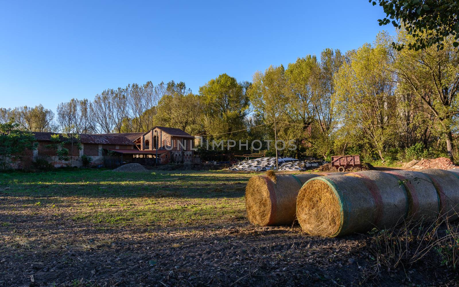 a nice view of old farm situated inside Milan,italy.