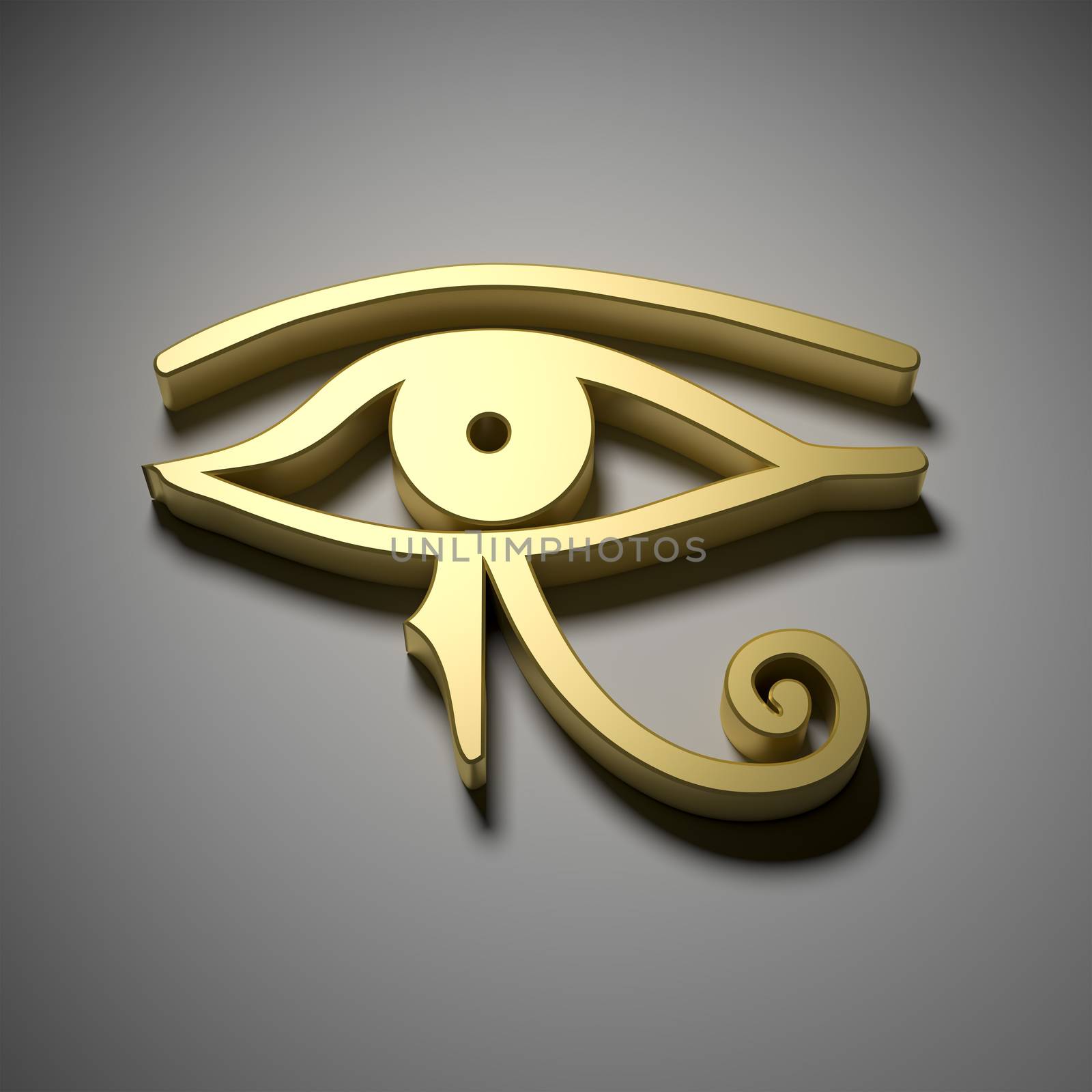 An image of a golden Egypt eye