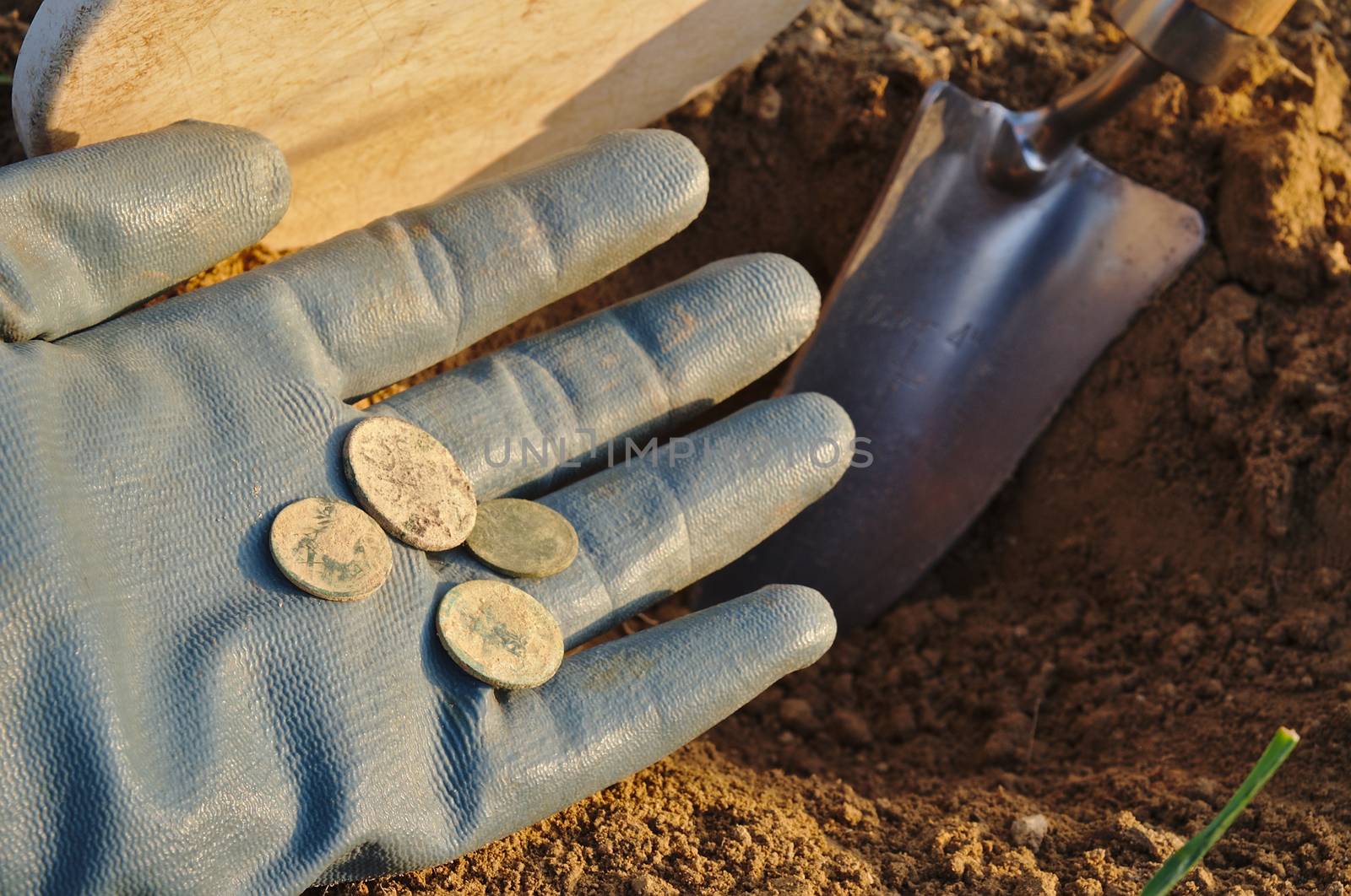 Treasure retrieved while metal detecting by AngeloDeVal