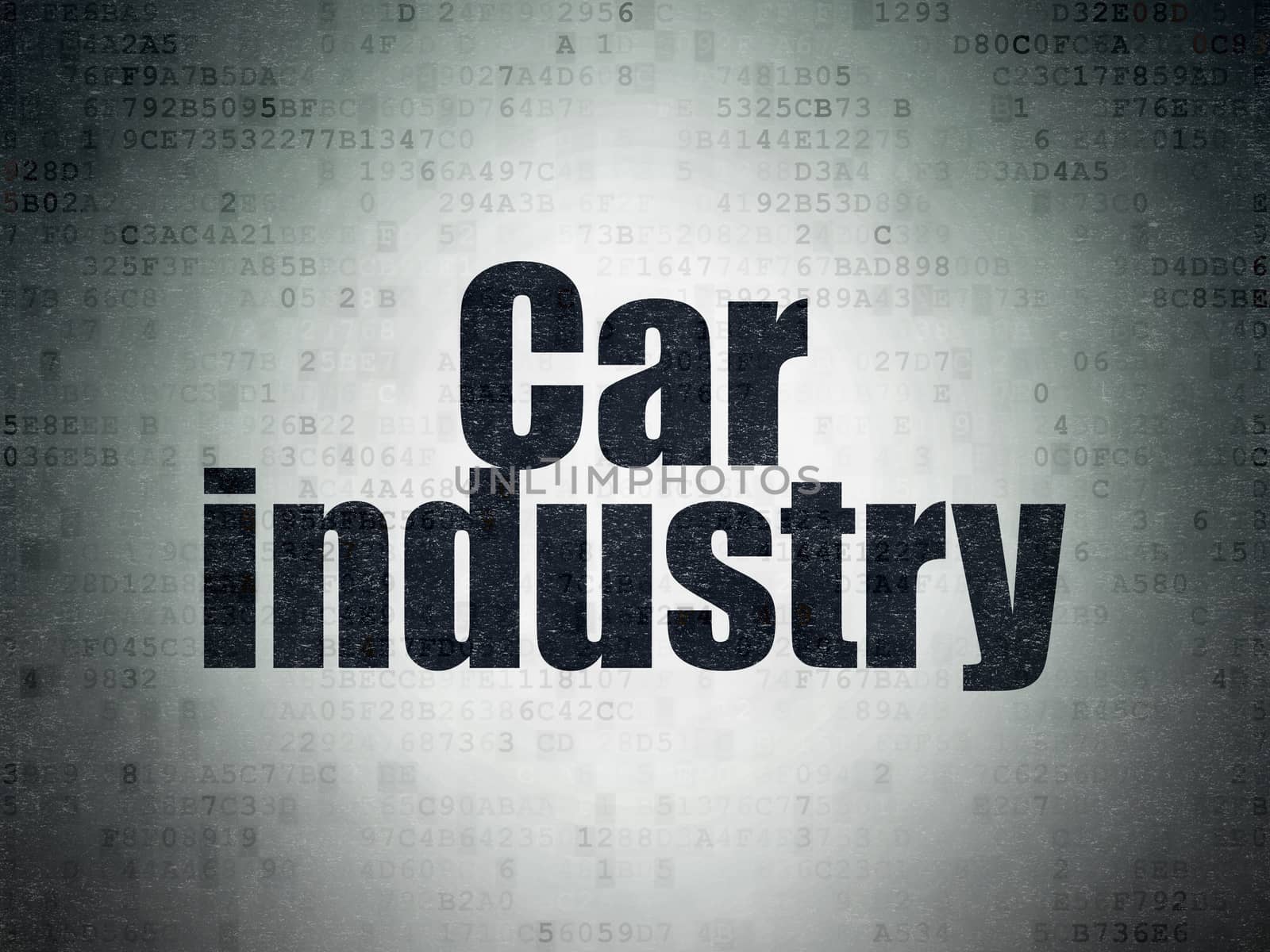 Manufacuring concept: Car Industry on Digital Paper background by maxkabakov