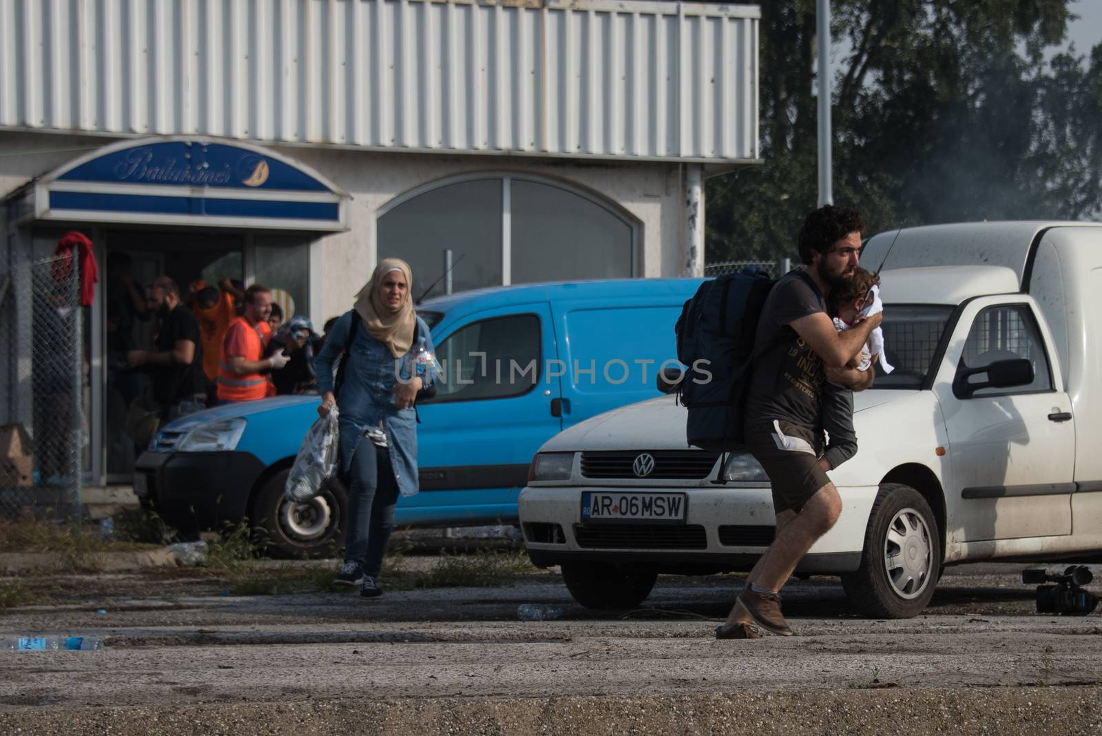 SERBIA - REFUGEE CRISIS - HUNGARY BORDER CLASHES by newzulu