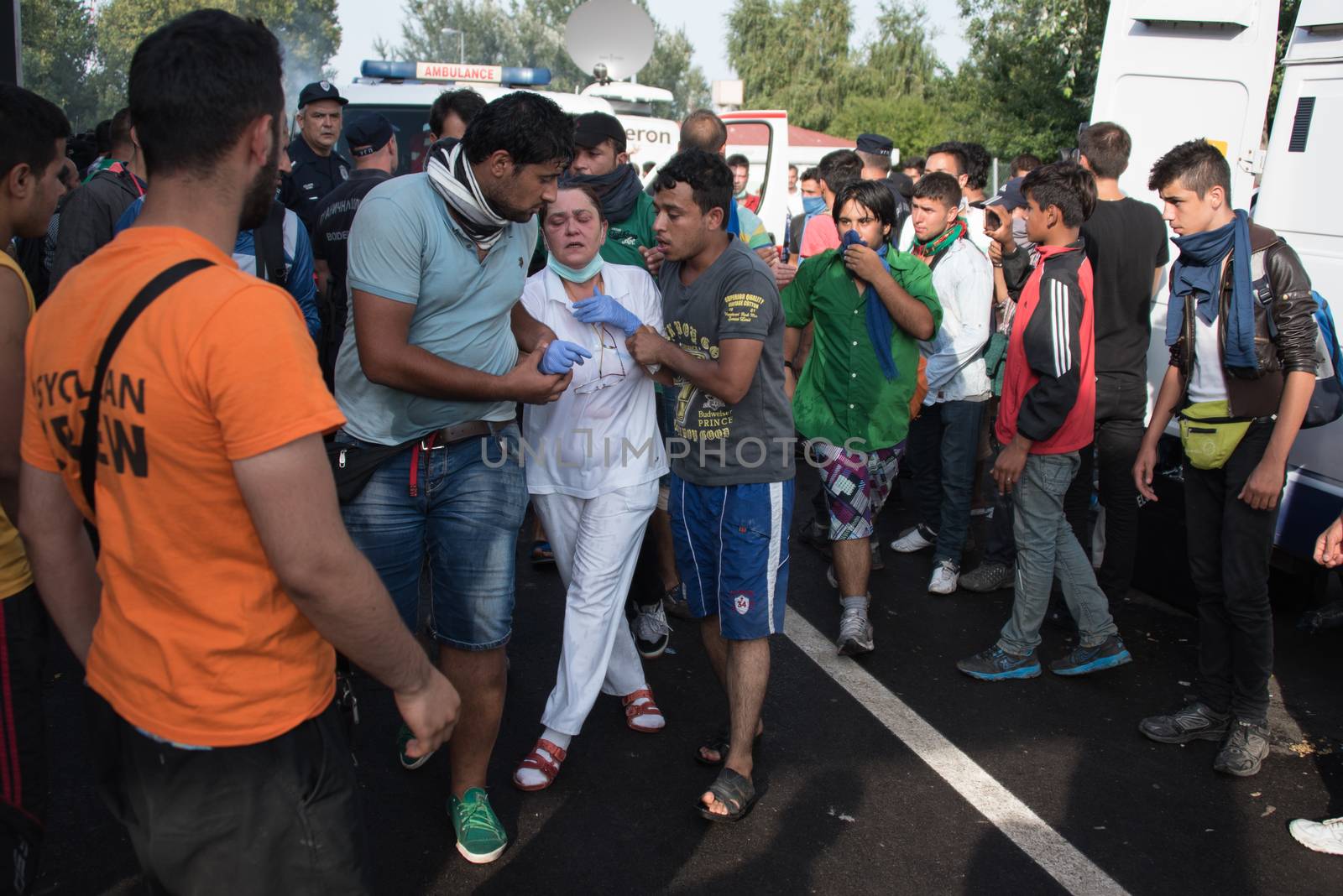 SERBIA - REFUGEE CRISIS - HUNGARY BORDER CLASHES by newzulu