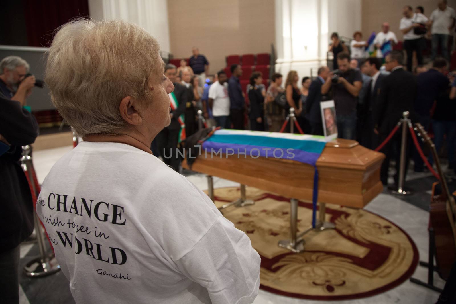 ITALY, Palermo: 	The funeral of Giovanni Lo Porto was held on September 18, 2015, with Mayor Leoluca�Orlando declaring a day of mourning in the city.  	Lo Porto, an aid worker, was being held captive by al-Qaida along with American Warren Weinstein.  	The pair were mistakenly killed during a U.S. drone strike in January. 