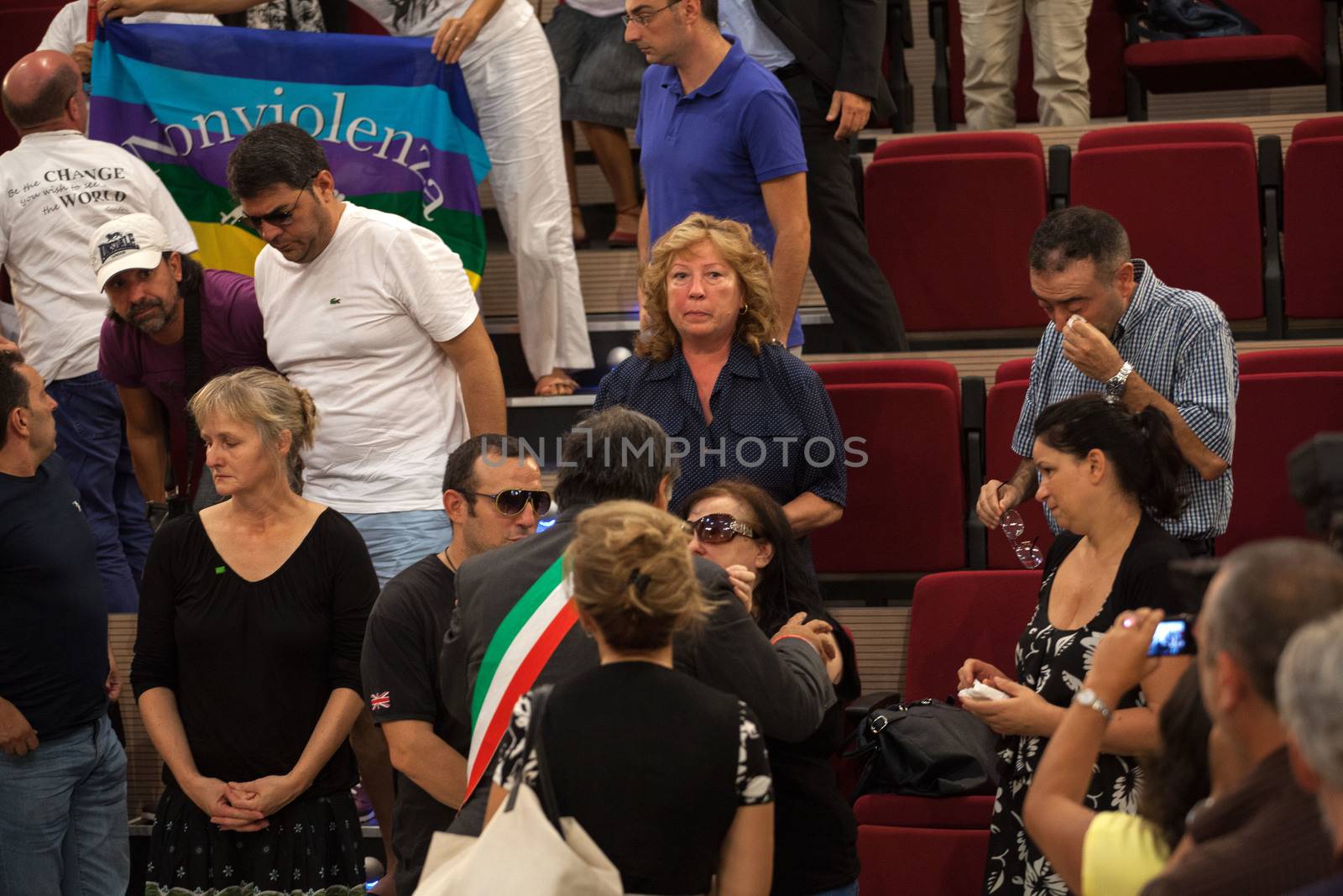 ITALY, Palermo: 	The funeral of Giovanni Lo Porto was held on September 18, 2015, with Mayor Leoluca�Orlando declaring a day of mourning in the city.  	Lo Porto, an aid worker, was being held captive by al-Qaida along with American Warren Weinstein.  	The pair were mistakenly killed during a U.S. drone strike in January. 