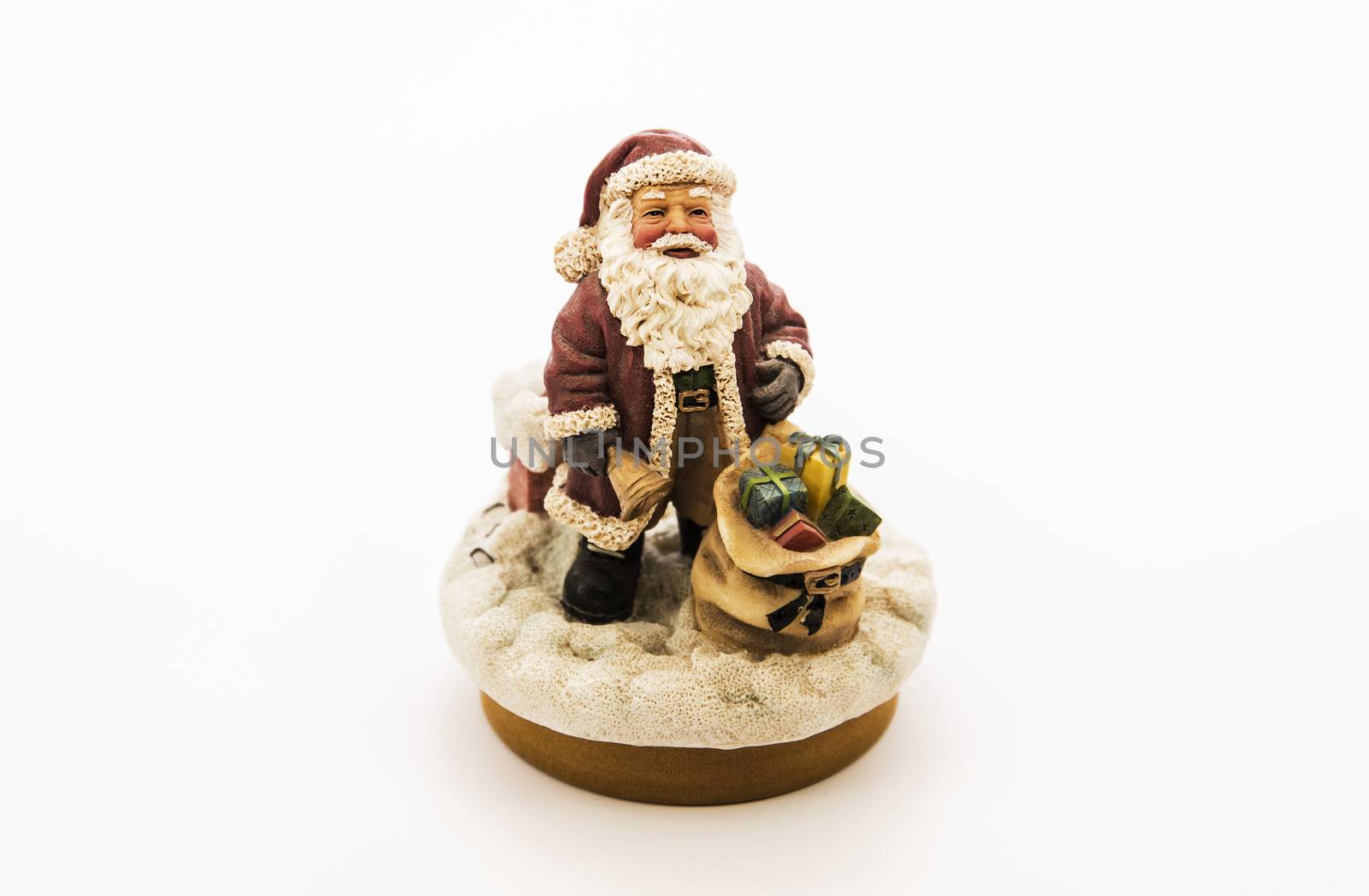 Santa Claus for Christmas with white background