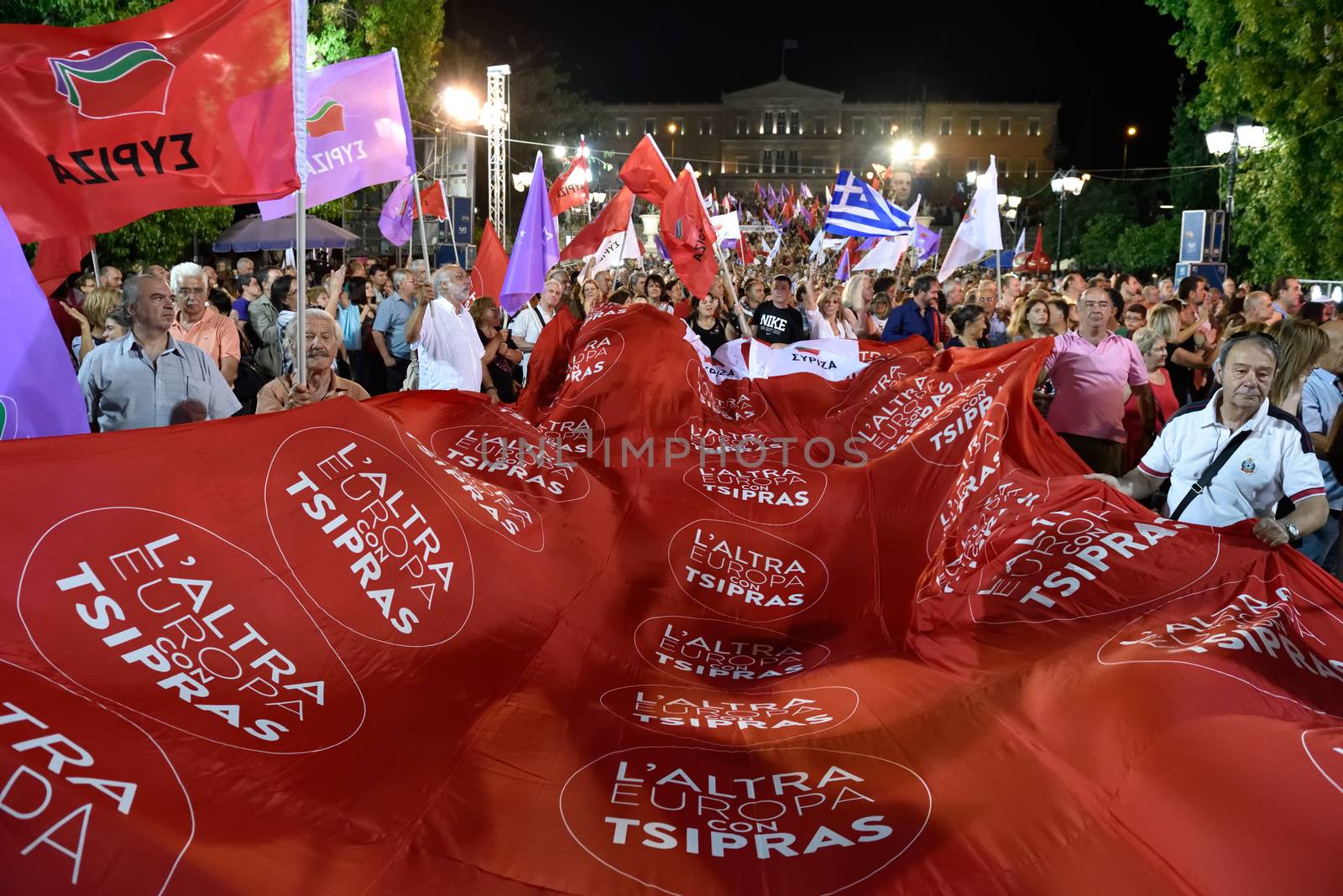 ATHENS - GREEK GENERAL ELECTION - RALLY - SYNTAGMA SQUARE by newzulu