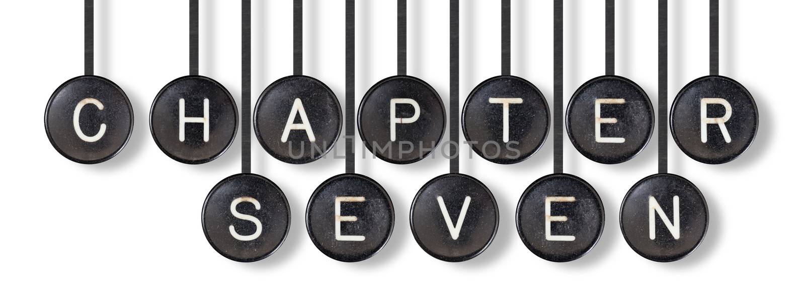 Typewriter buttons, isolated - Chapter seven by michaklootwijk