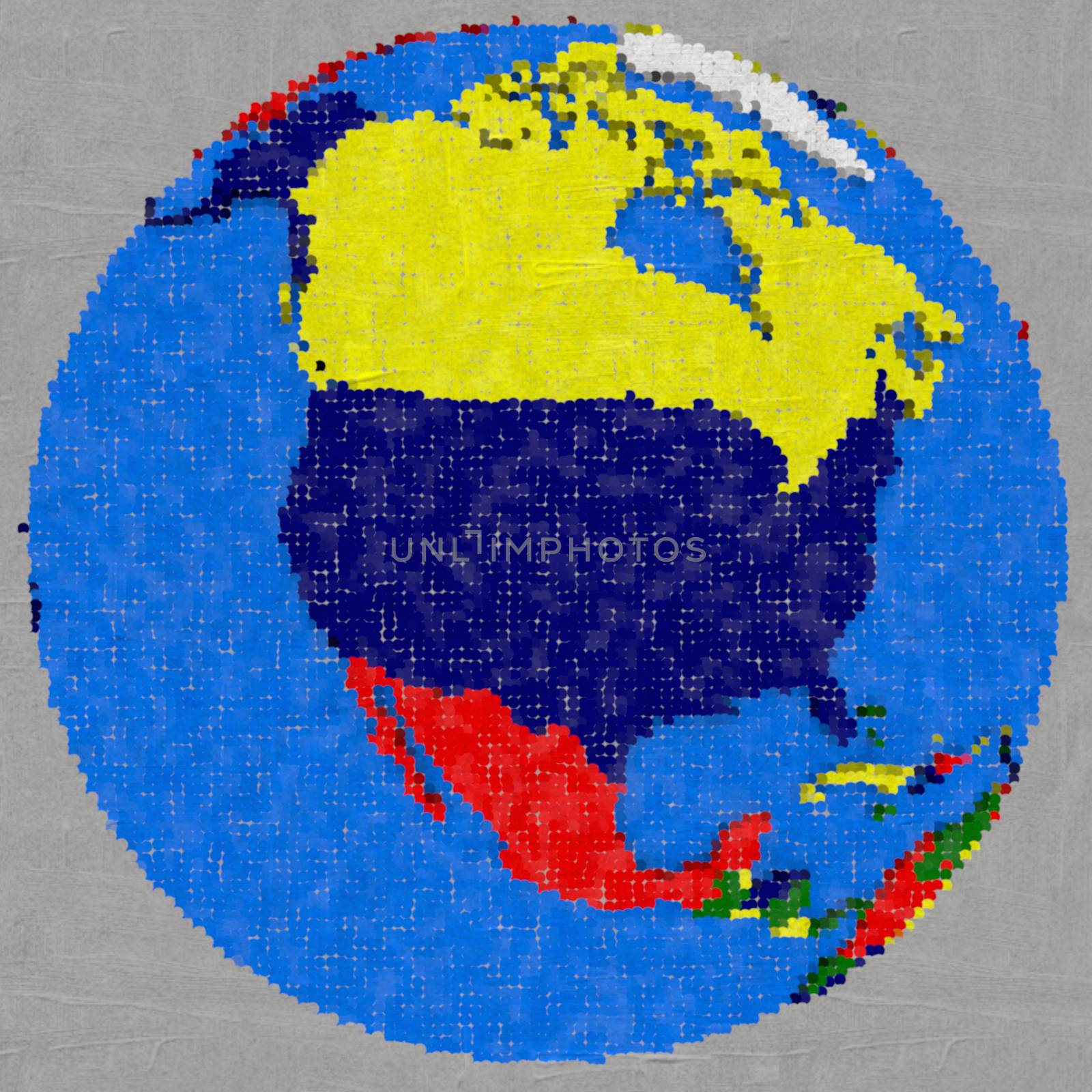 Drawing of north America on Earth by Harvepino