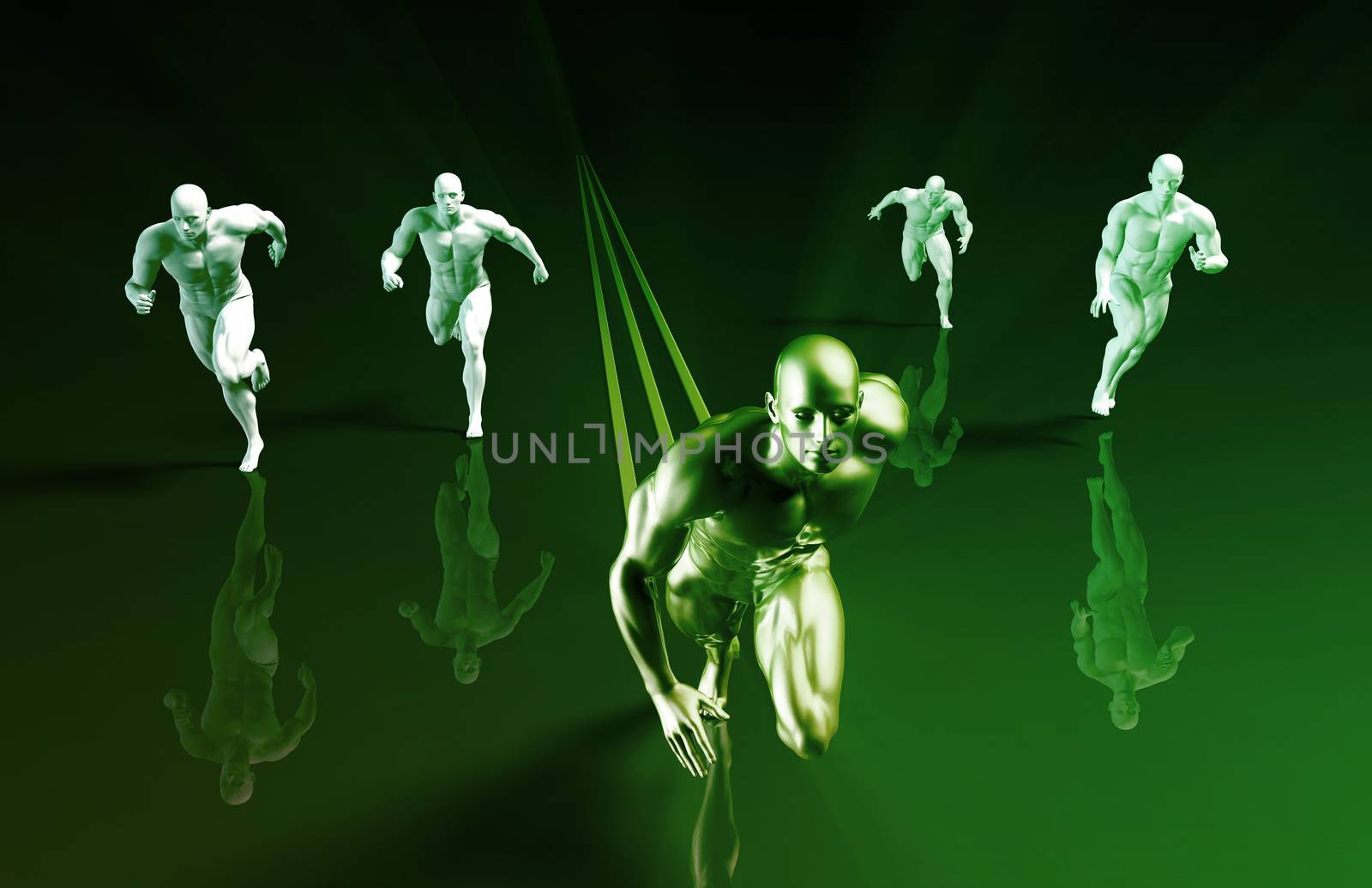 Sports Technology Abstract Concept Background as Art