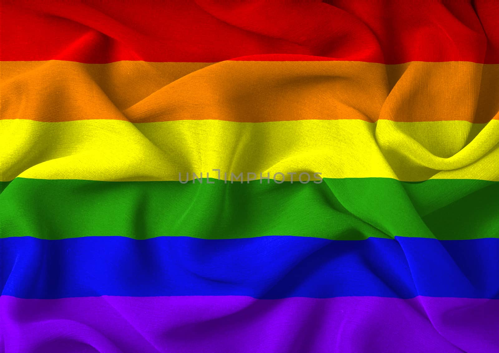 Very large version of the gay pride flag