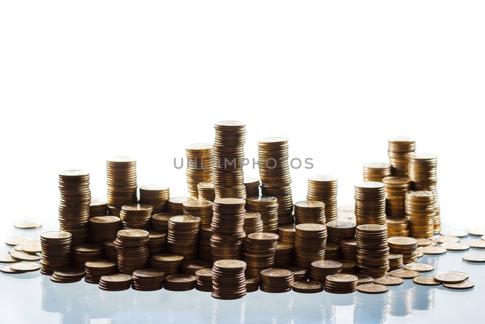 stacks of coins by mrakor